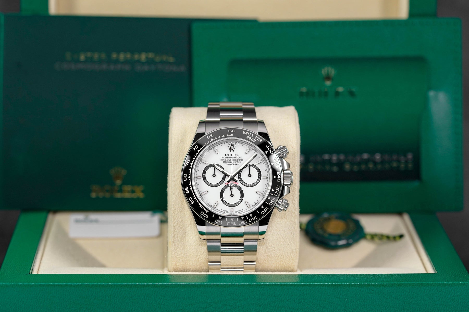 DAYTONA WHITE PANDA DIAL CERAMIC RING BEZEL (2024)