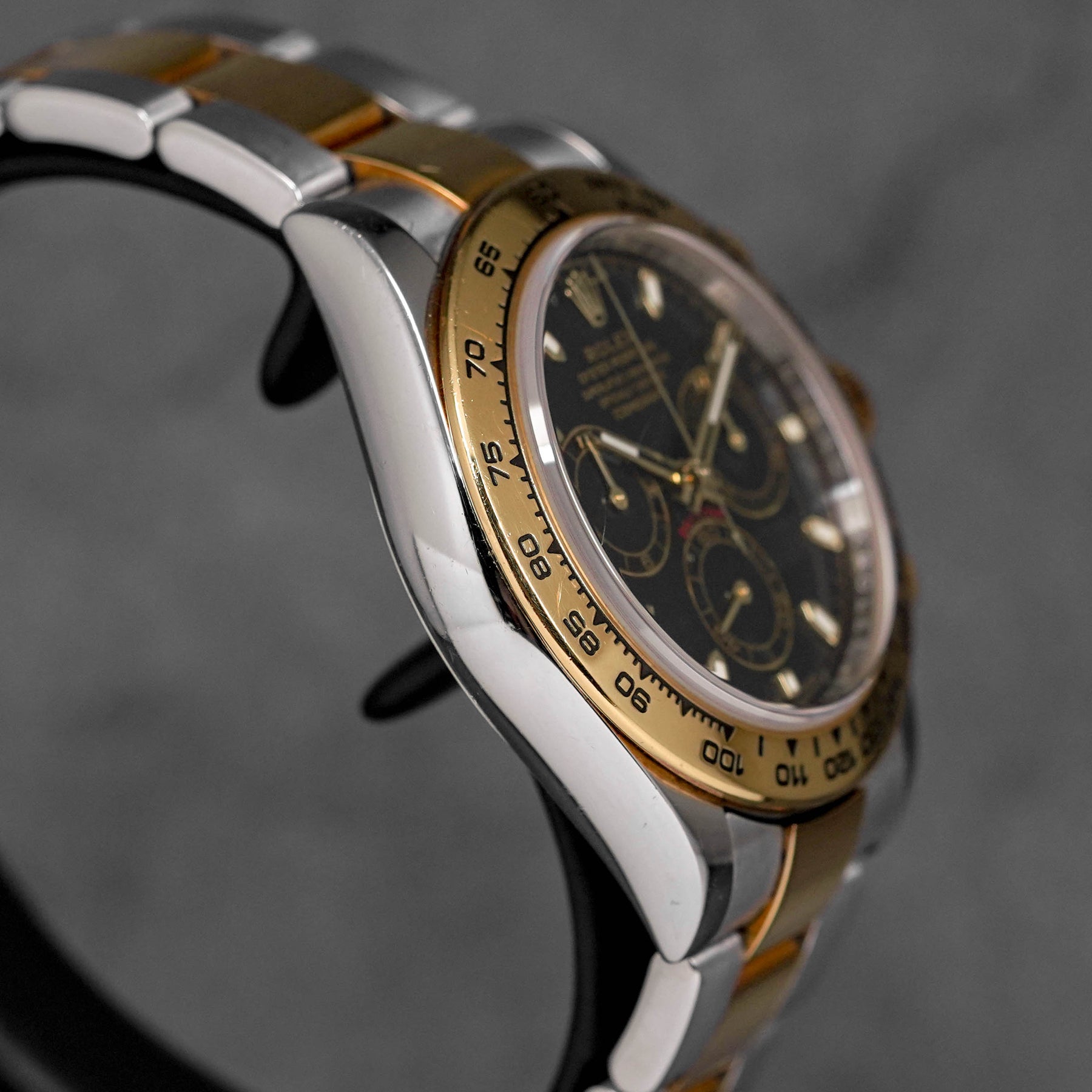 Harga Rolex Daytona Twotone Yellowgold Black Indonesia