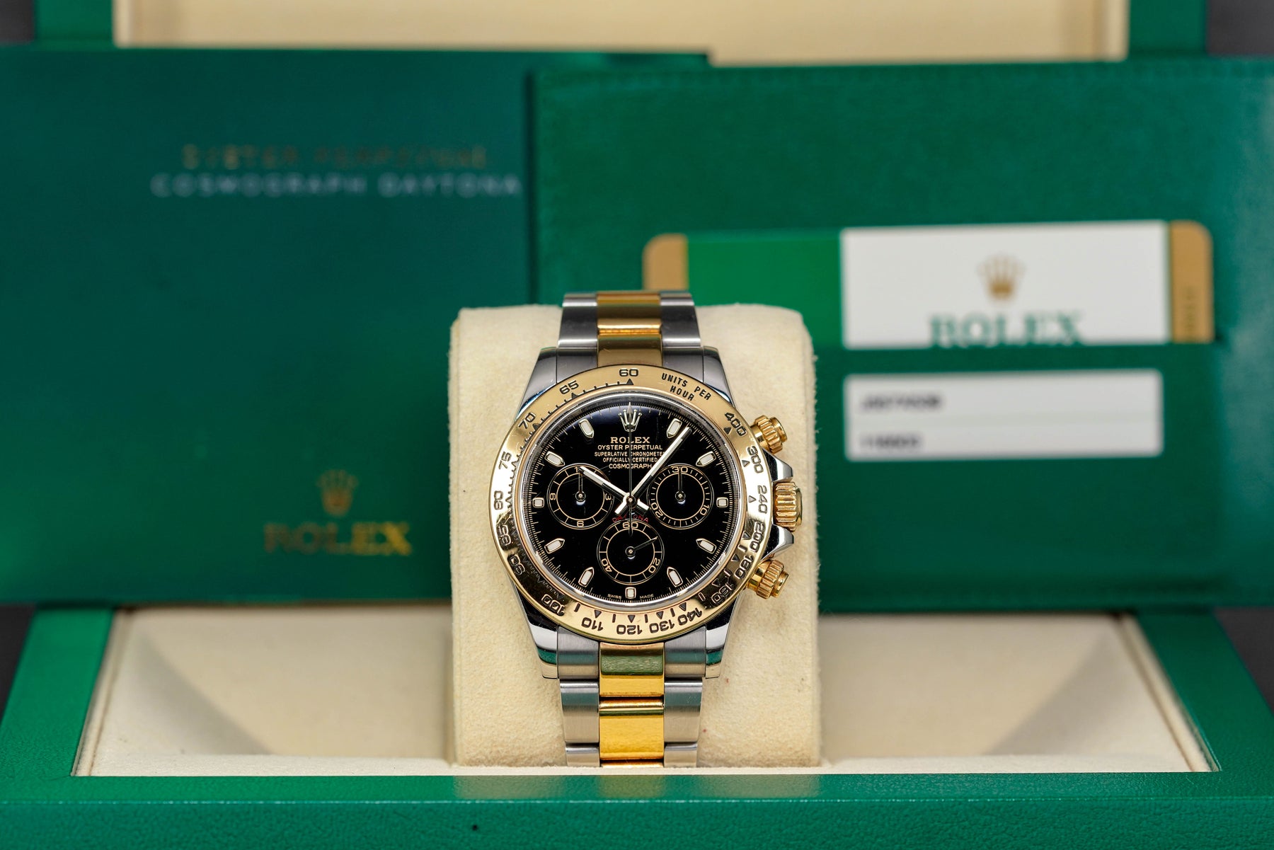 Harga Rolex Daytona Twotone Yellowgold Black Indonesia