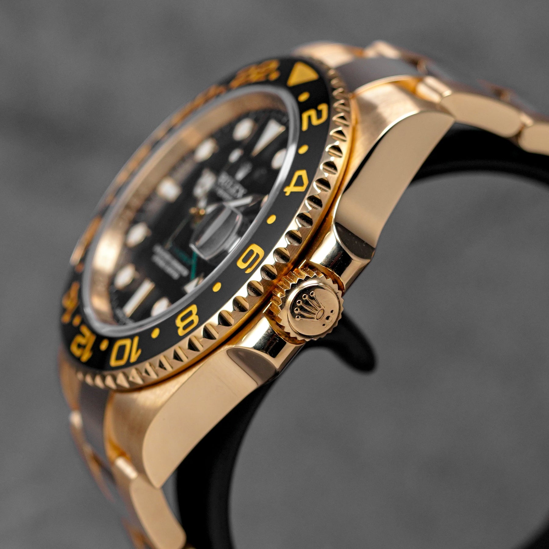 Harga Rolex GMT Master II Yellowgold Black