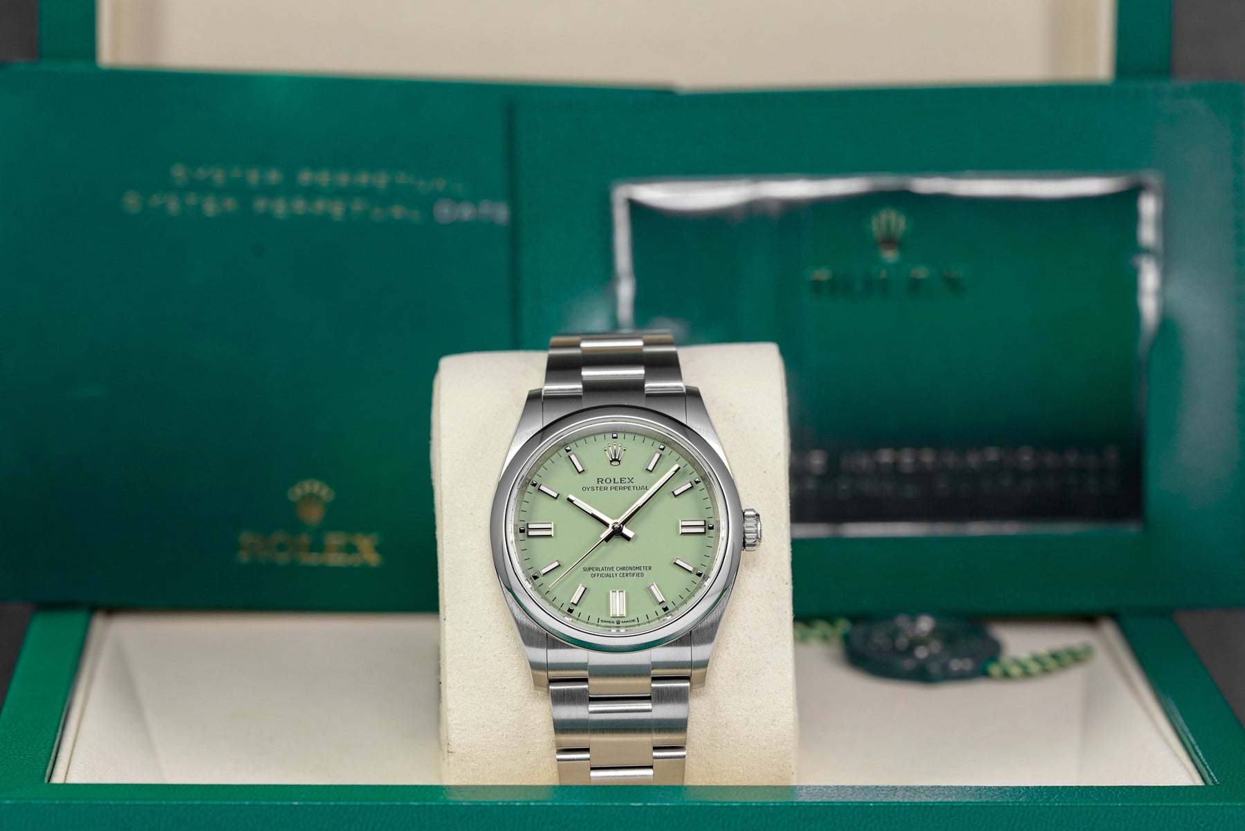 Harga Rolex Oyster Perteual 36 Pistachio Indonesia