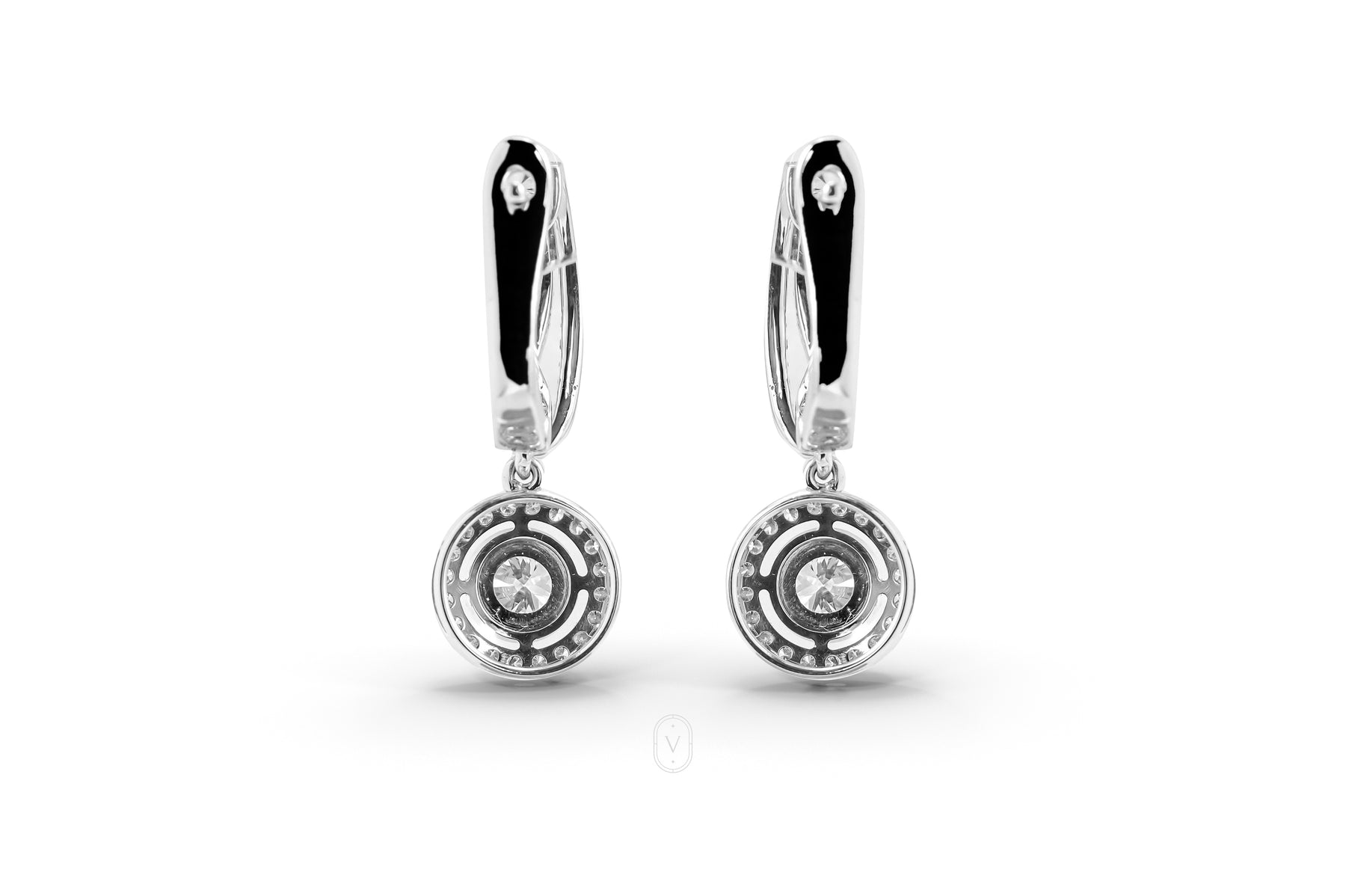 Round Halo Earring