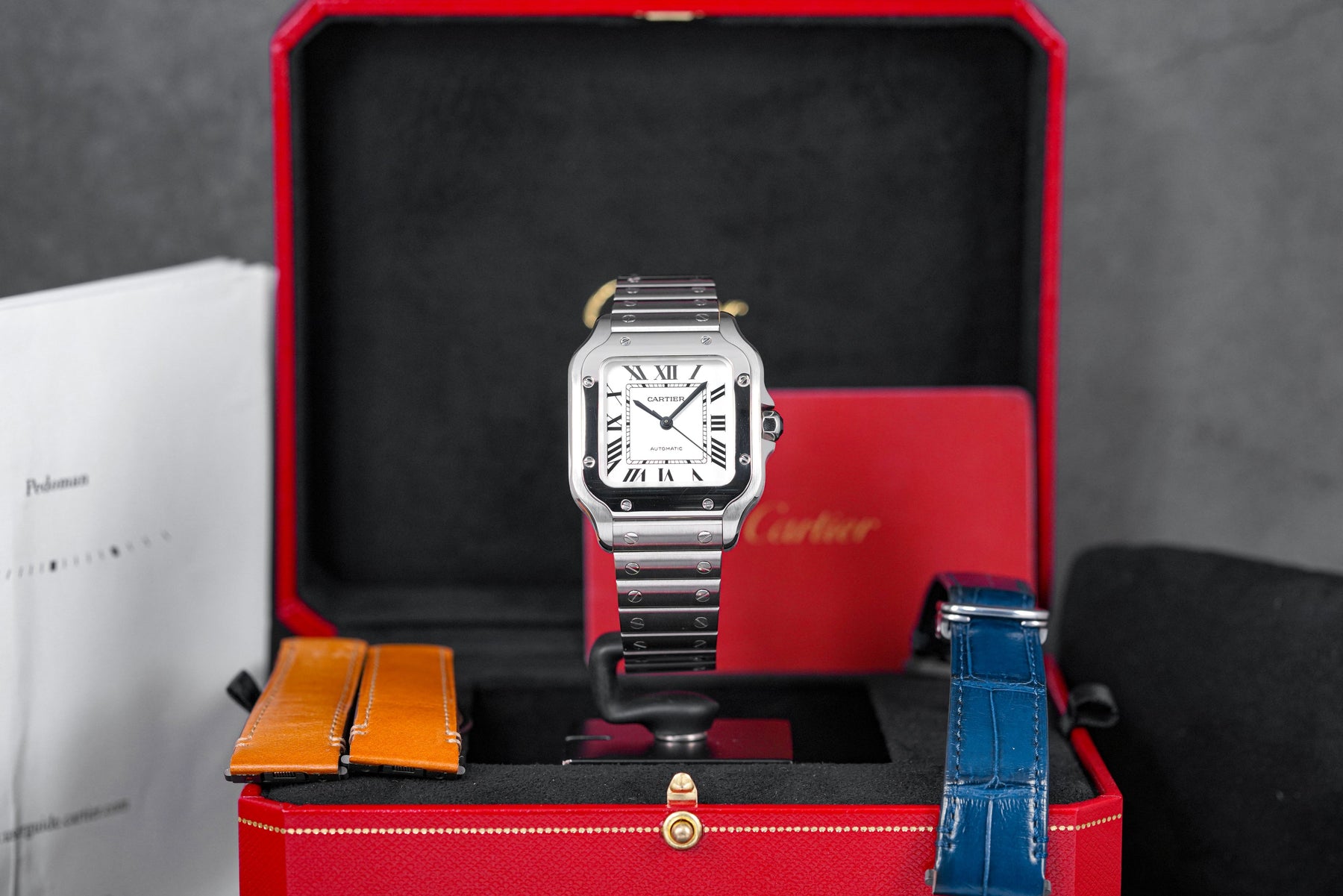 SANTOS DE CARTIER M WHITE DIAL (2018)