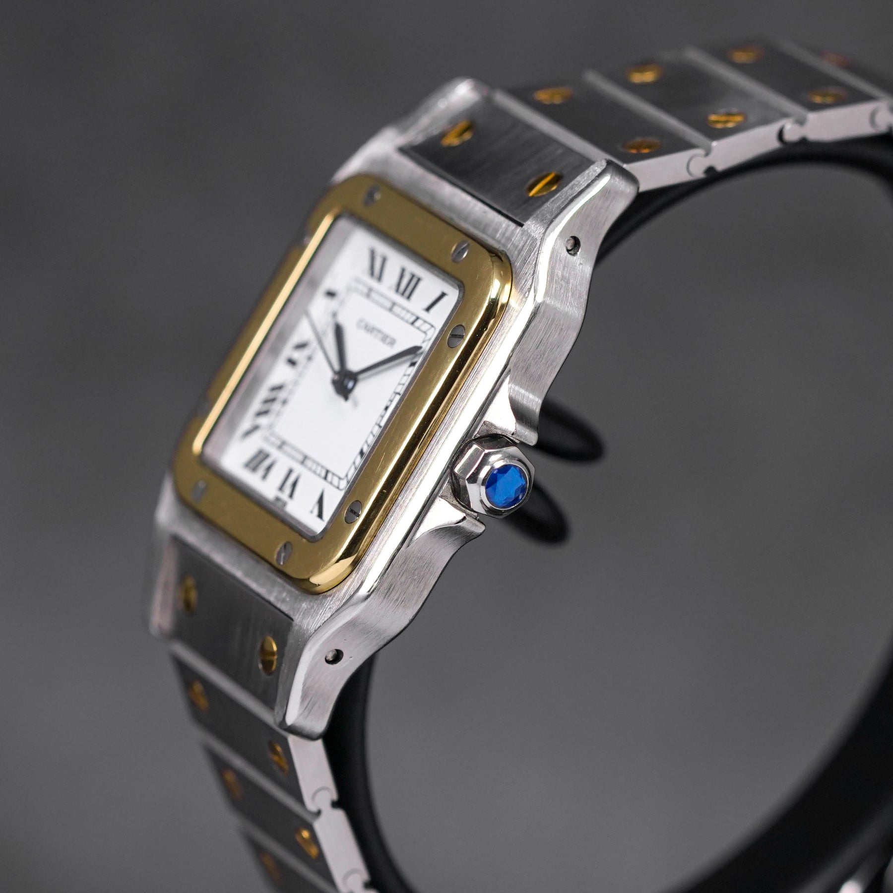 SANTOS AC 23.80 TWOTONE YELLOWGOLD WHITE DIAL (WATCH ONLY)