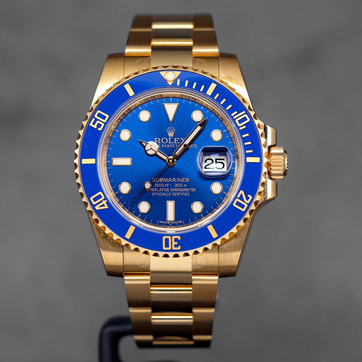 SUBMARINER DATE 40MM YELLOWGOLD BLUE DIAL (2017)