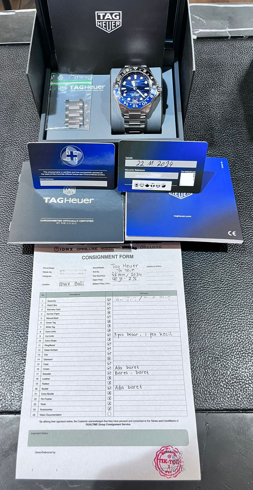 AQUARACER 300 GMT BLUE SUNRAY DIAL (2024)
