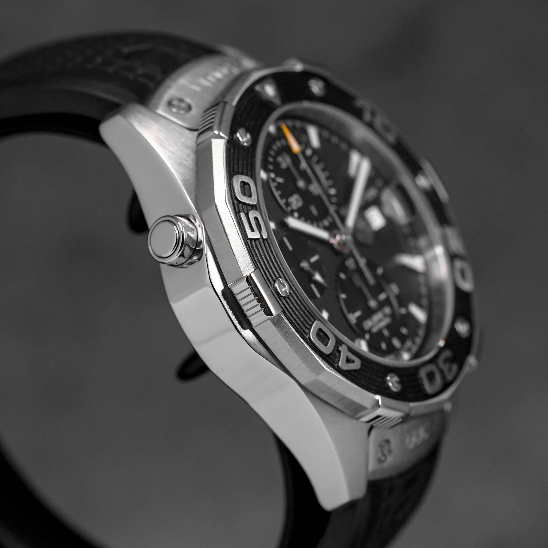 AQUARACER 500M CALIBRE 16 STEEL BLACK DIAL (2013)