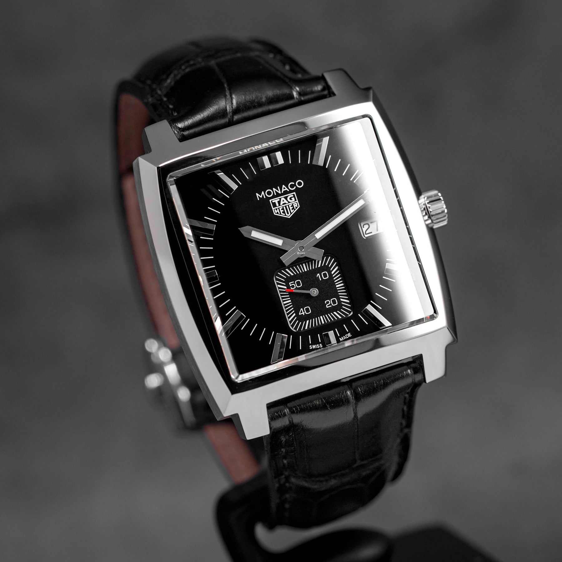 MONACO SMALL SECONDS BLACK DIAL (2019)