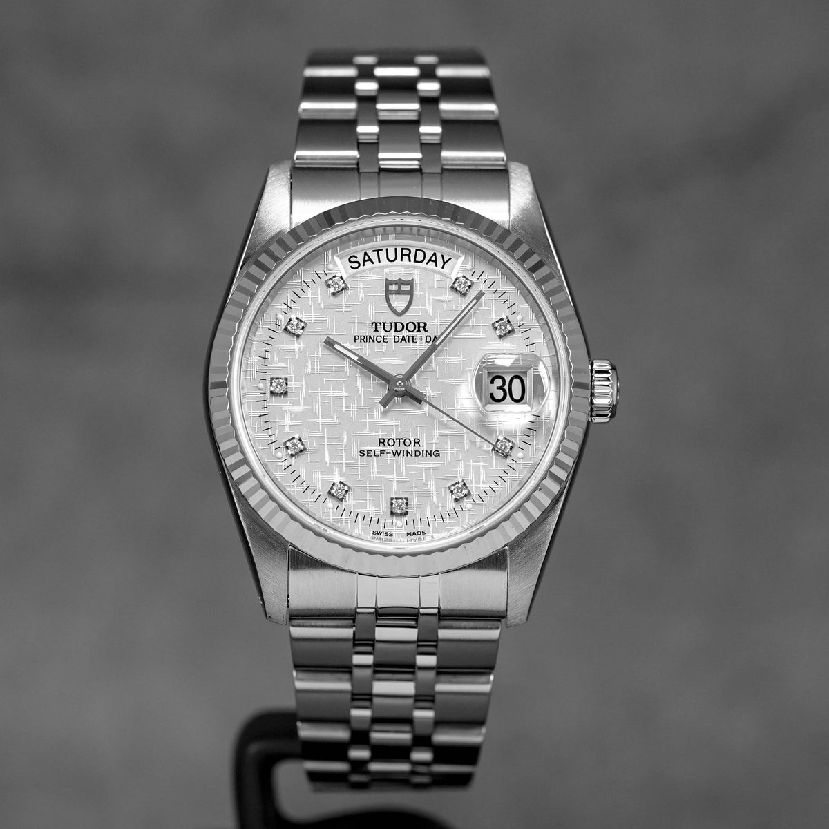 Harga Tudor Prince Date Day Silver Linen Diamond