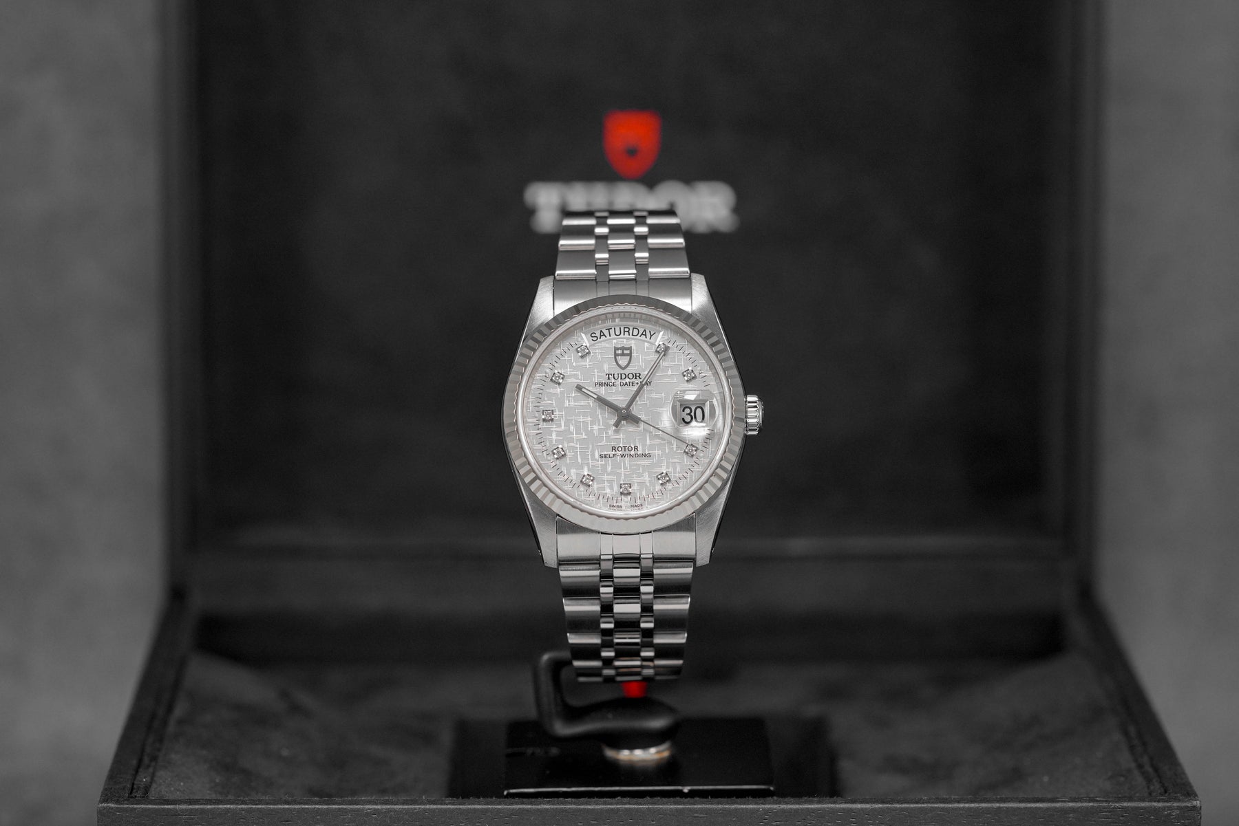 Harga Tudor Prince Date Day Silver Linen Diamond