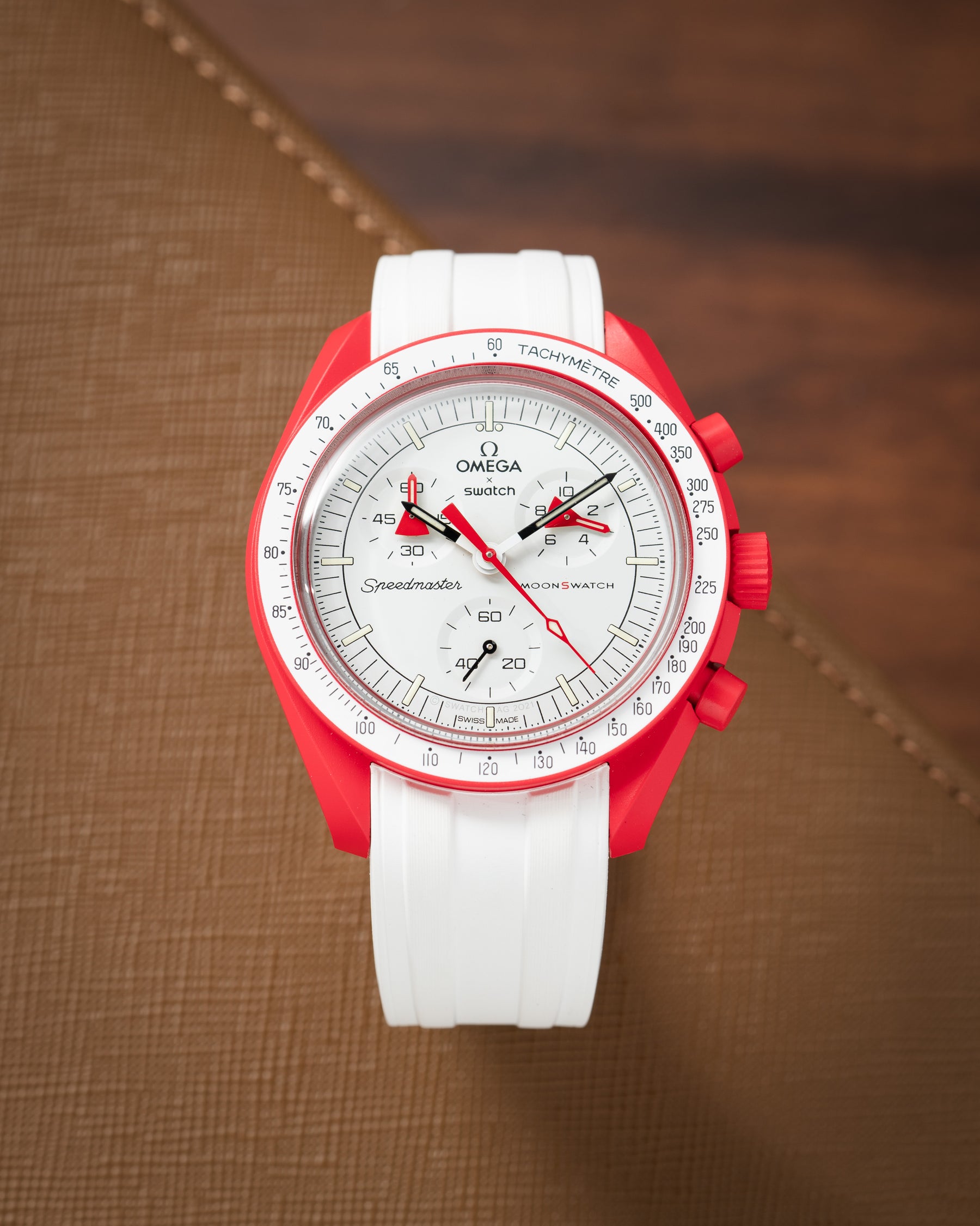 Strap Omega Speedmaster White