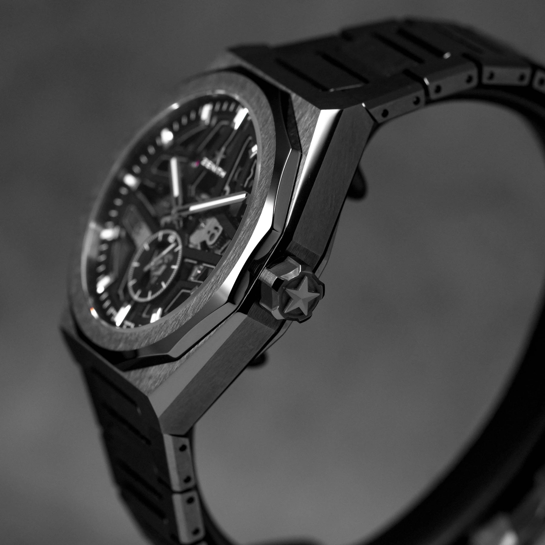 DEFY SKYLINE 41MM SKELETON BLACK CERAMIC 1/10 SECONDS (2023)
