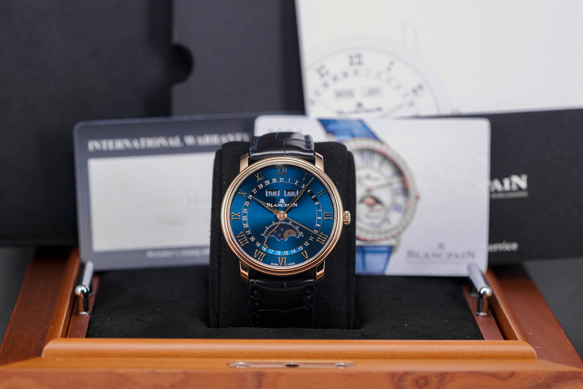 VILLERET QUANTIEME COMPLET ROSEGOLD BLUE DIAL (2024)