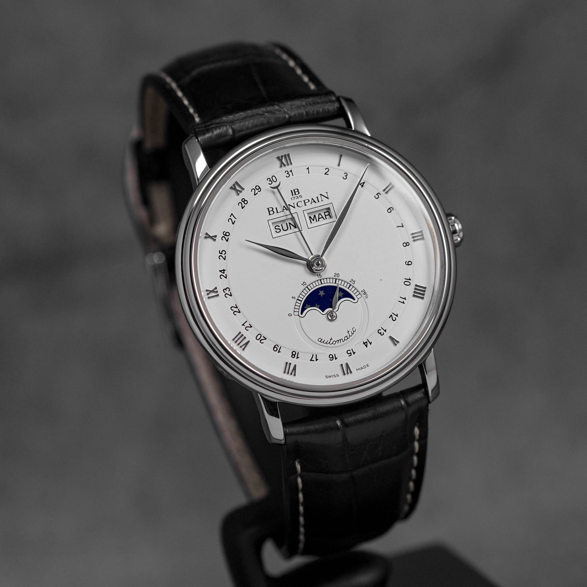 VILLERET QUANTIEME COMPLET MOONPHASE WHITE DIAL (2008)