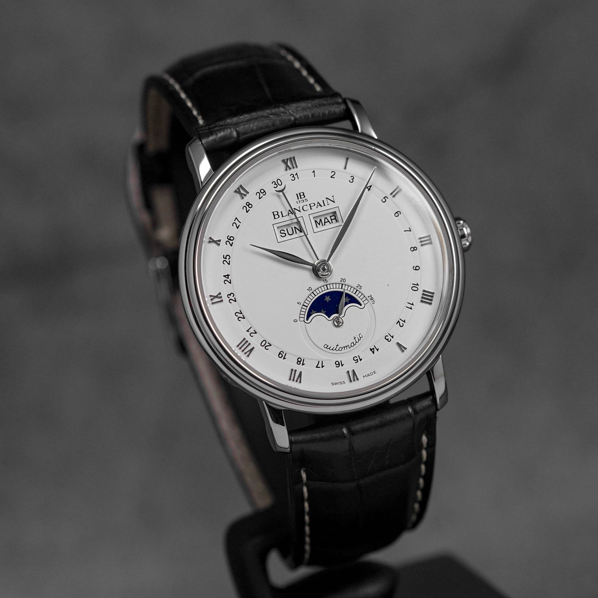 VILLERET QUANTIEME COMPLET MOONPHASE WHITE DIAL (2008)
