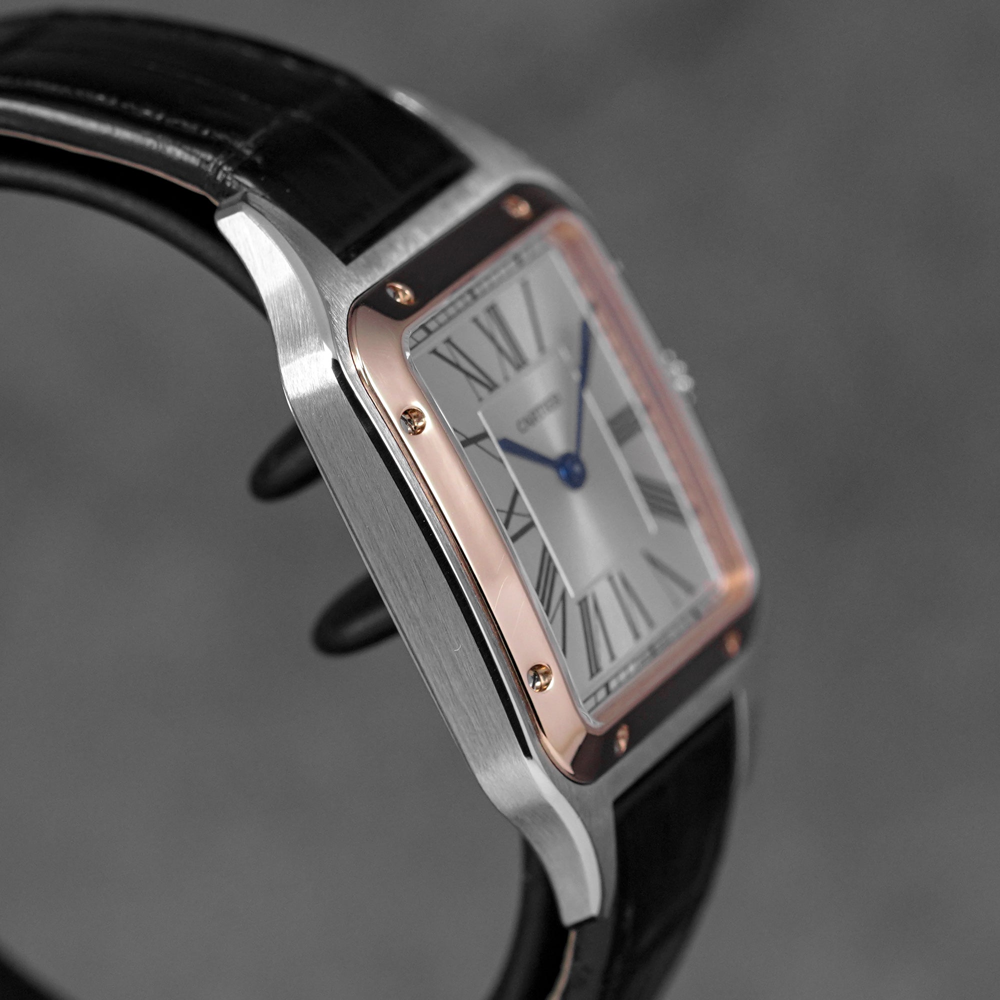 SANTOS DUMONT L TWOTONE ROSEGOLD SILVER DIAL (2023)