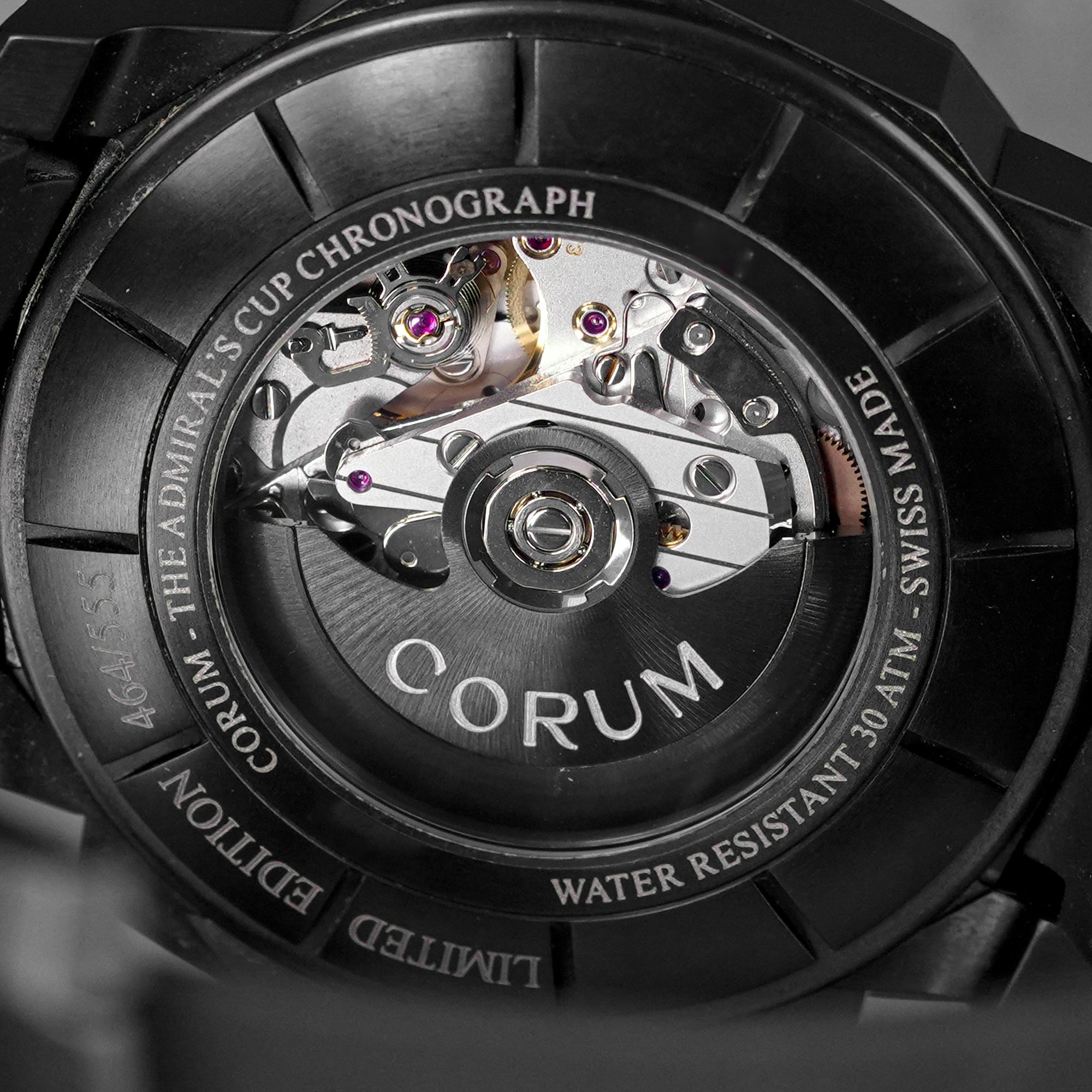 ADMIRAL'S CUP CHRONOGRAPH STEEL BLACK PVD LIMITED EDITION (WATCH ONLY)