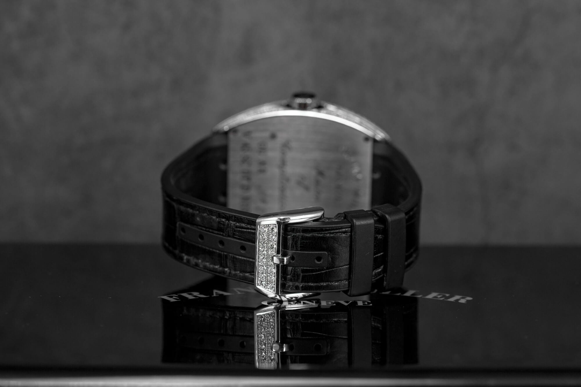 VANGUARD V45 WHITEGOLD BLACK DIAL DIAMOND SET (2017)