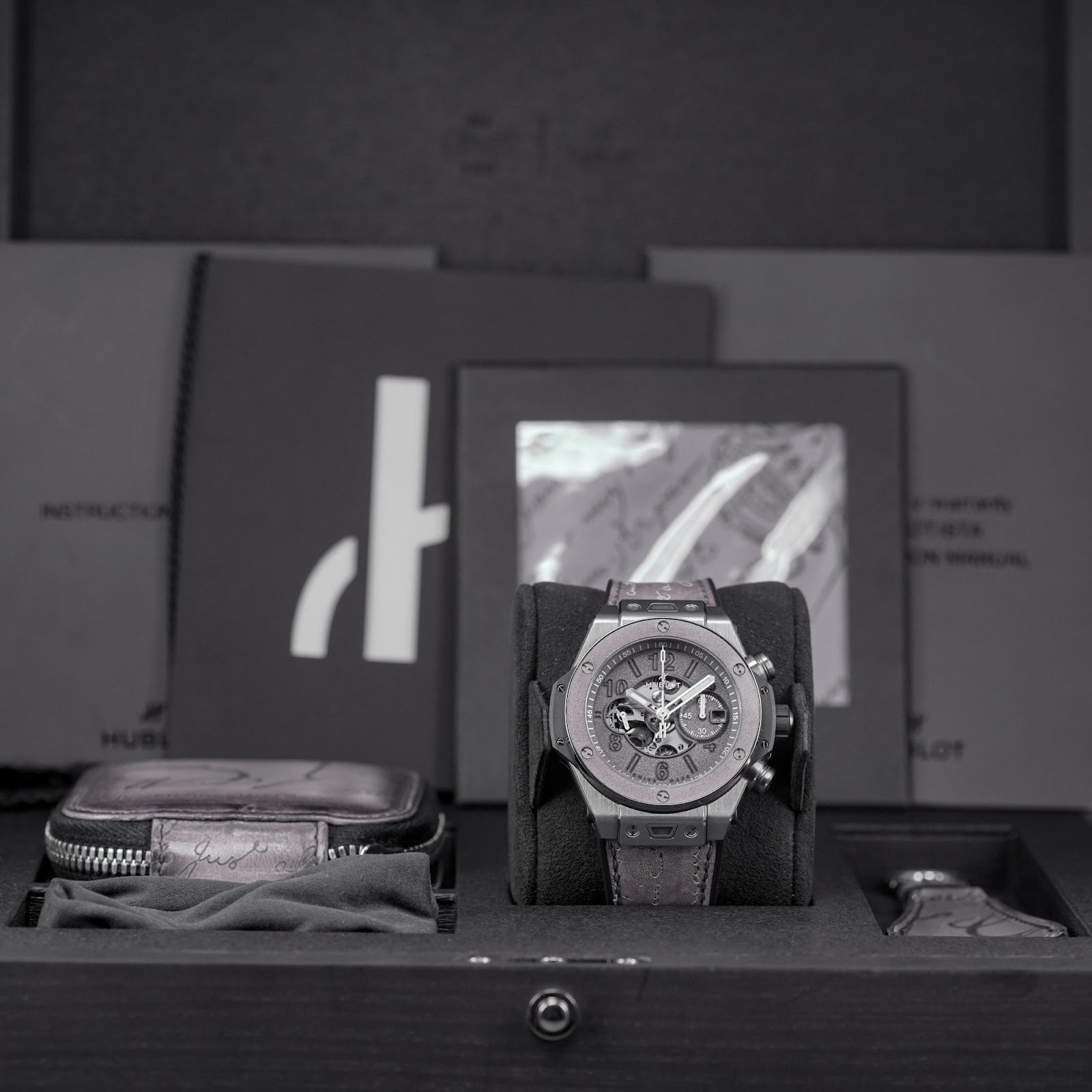 BIG BANG UNICO BERLUTI ALUMINIO 44MM GREY DIAL JAPAN LIMITED EDITION (2021)