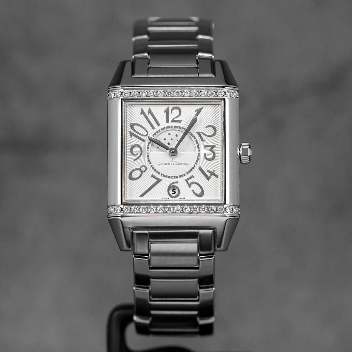 REVERSO SQUADRA DUETTO MOONPHASE DIAMOND BEZEL (WATCH ONLY)