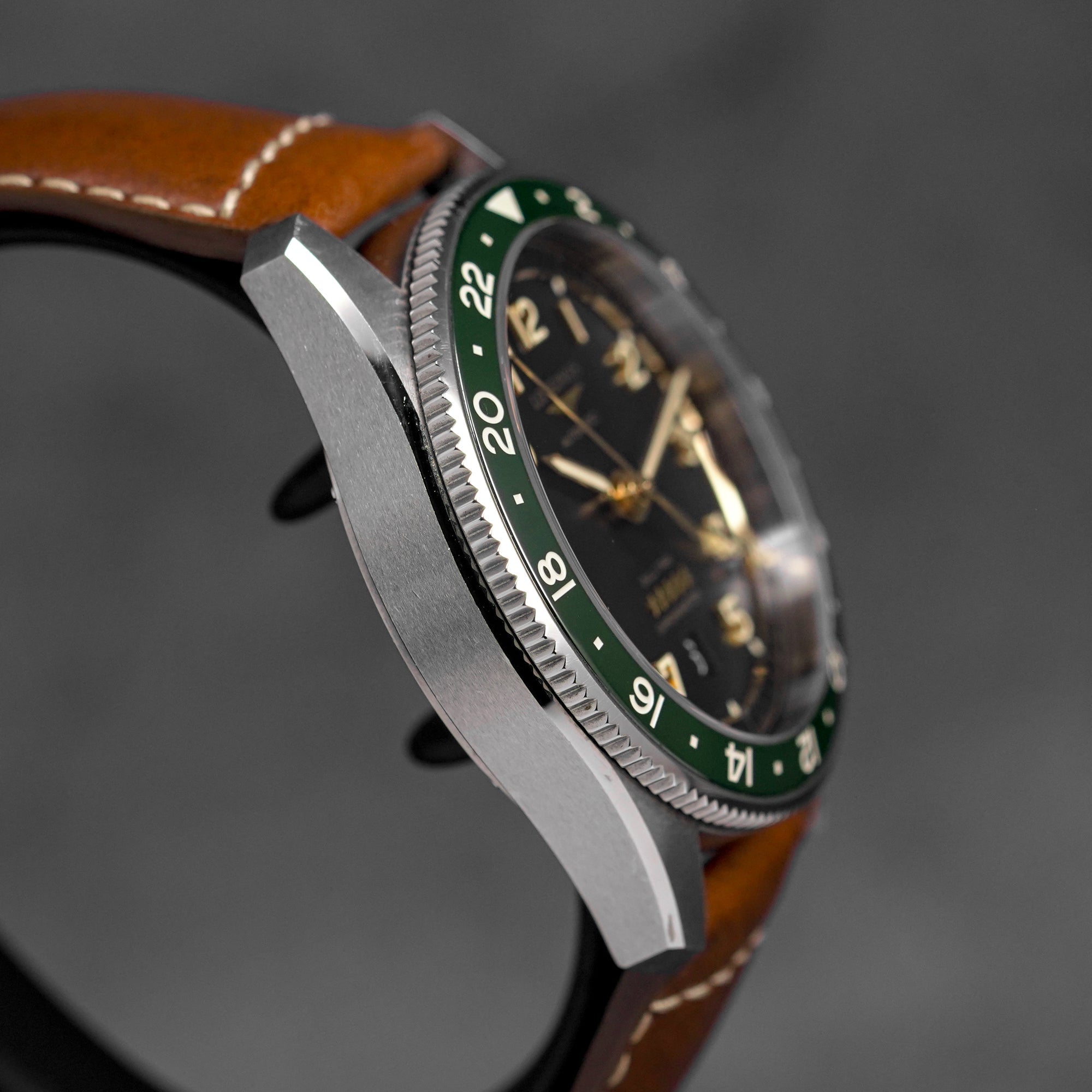 SPIRIT ZULU TIME BLACK DIAL LEATHER STRAP (2023)