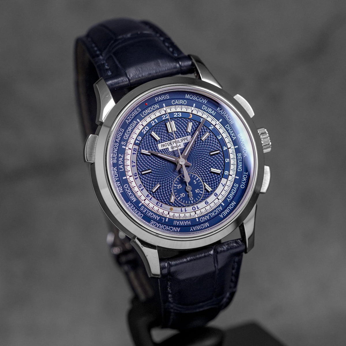 COMPLICATIONS 5930G WHITEGOLD WORLD TIME FLYBACK CHRONOGRAPH BLUE DIAL (2021)