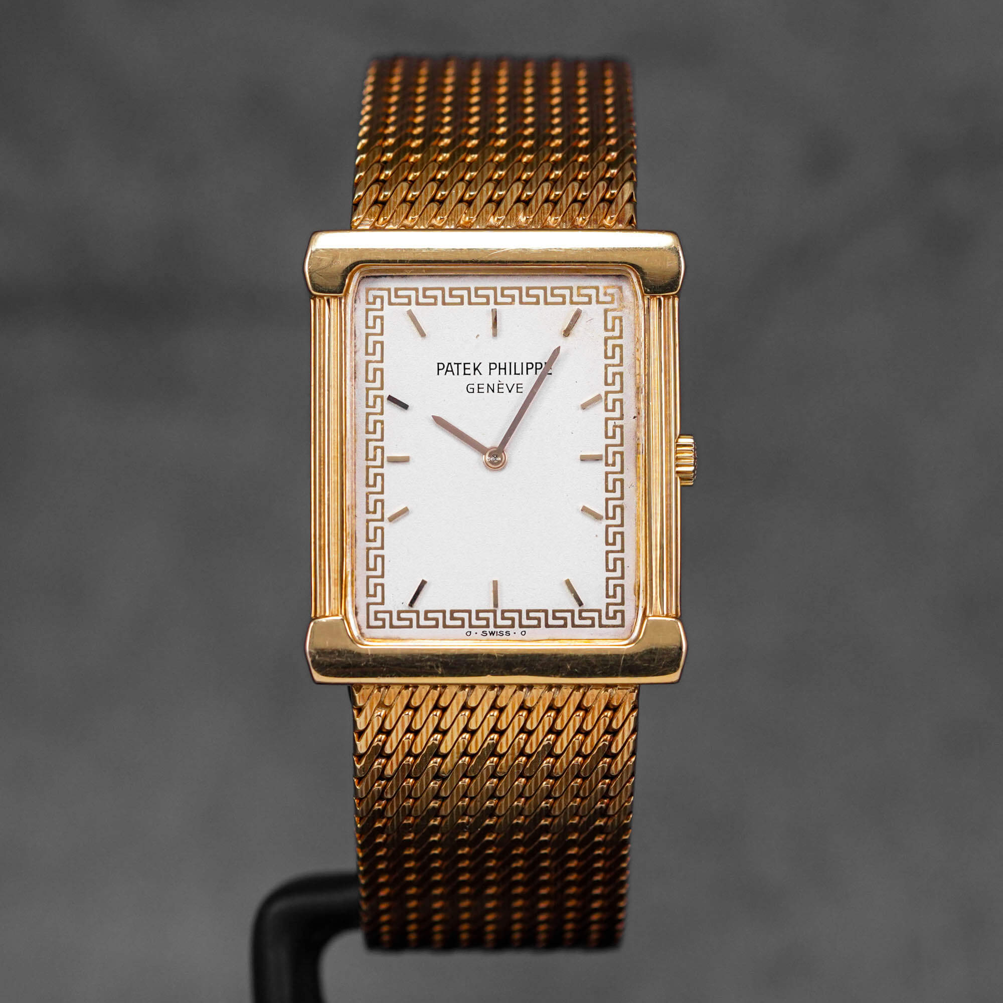 LES GRECQUES 3775 YELLOWGOLD SILVER DIAL (1984)