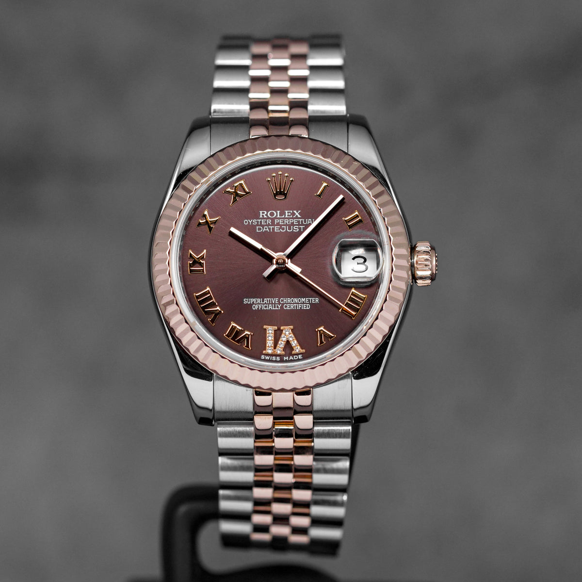 harga rolex datejust 31 choco roman diamond on vi indonesia