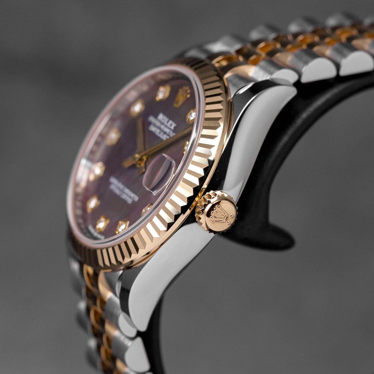 DATEJUST 31MM TWOTONE YELLOWGOLD BLACK MOP DIAMOND DIAL (2026)