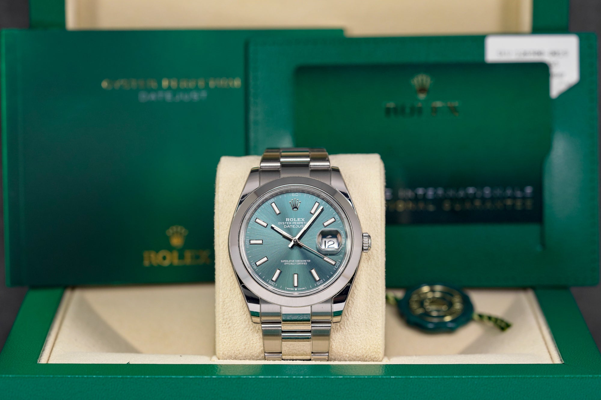 harga rolex datejust 41 mint green indonesia
