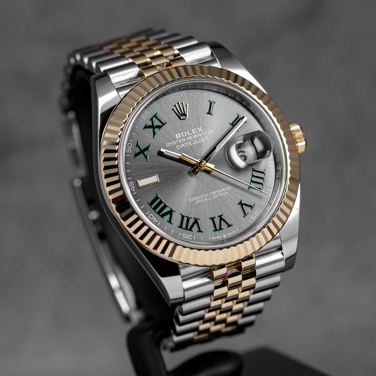 harga rolex datejust 41 yellowgold wimbledon indonesia