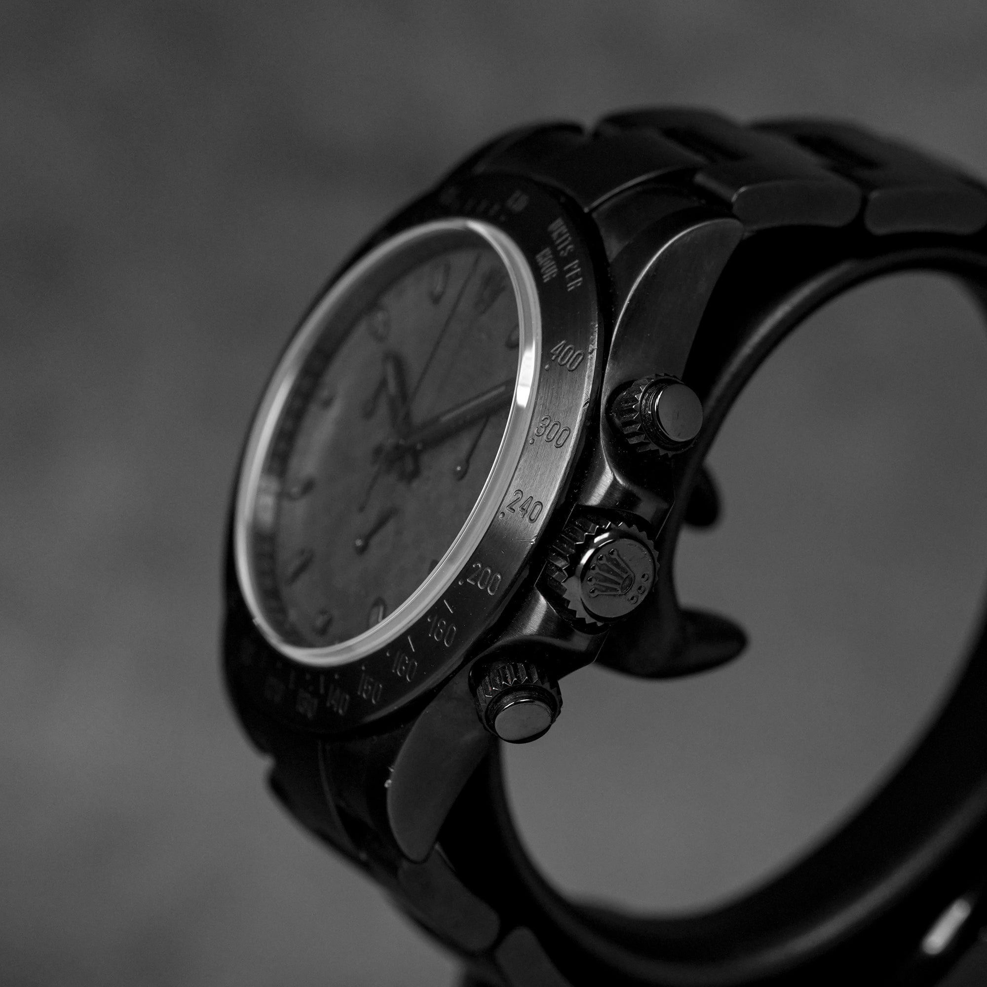 MAD COLLECTOR CUSTOM DAYTONA 116520 BLACK PVD GREY DIAL (WATCH ONLY)
