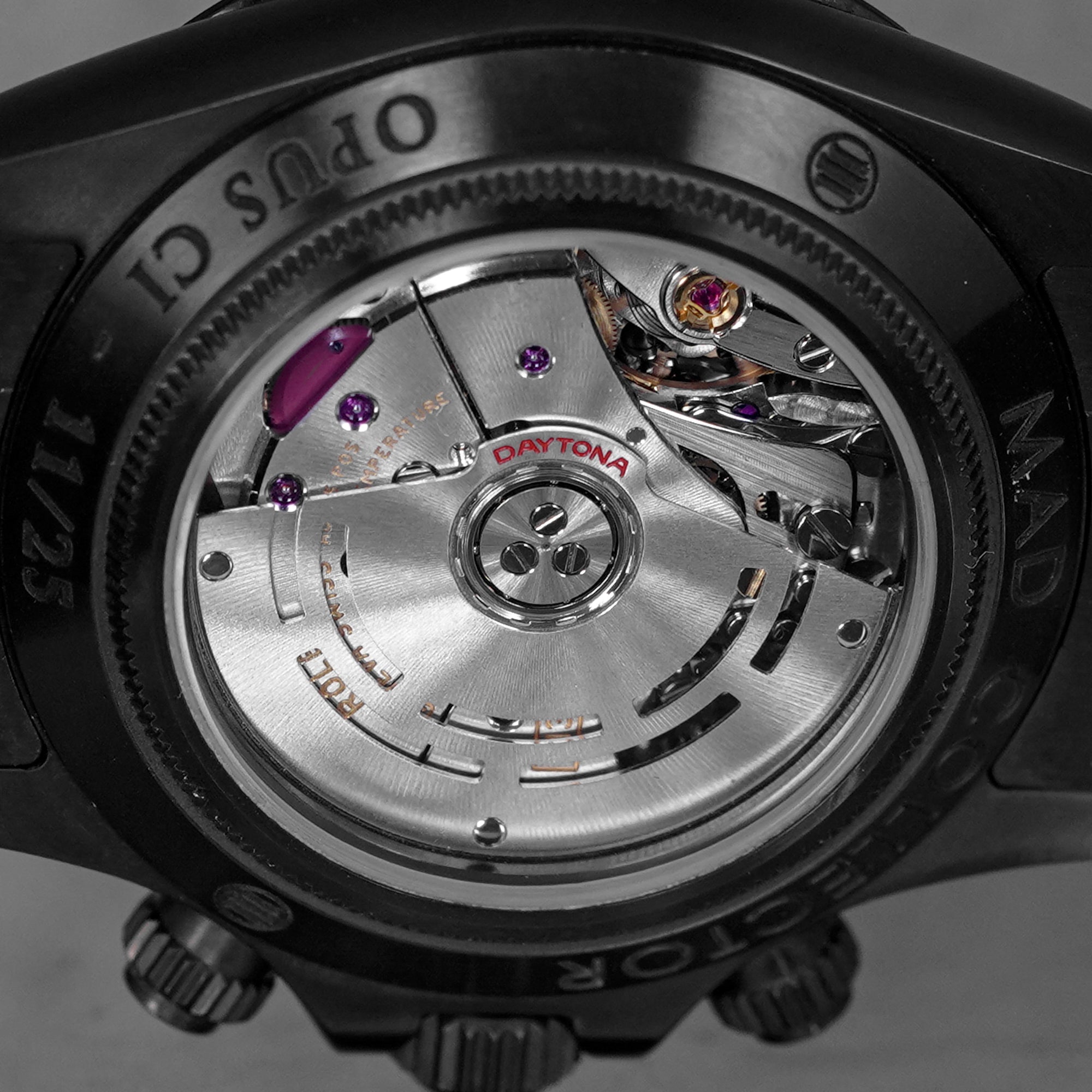 MAD COLLECTOR CUSTOM DAYTONA 116520 BLACK PVD GREY DIAL (WATCH ONLY)