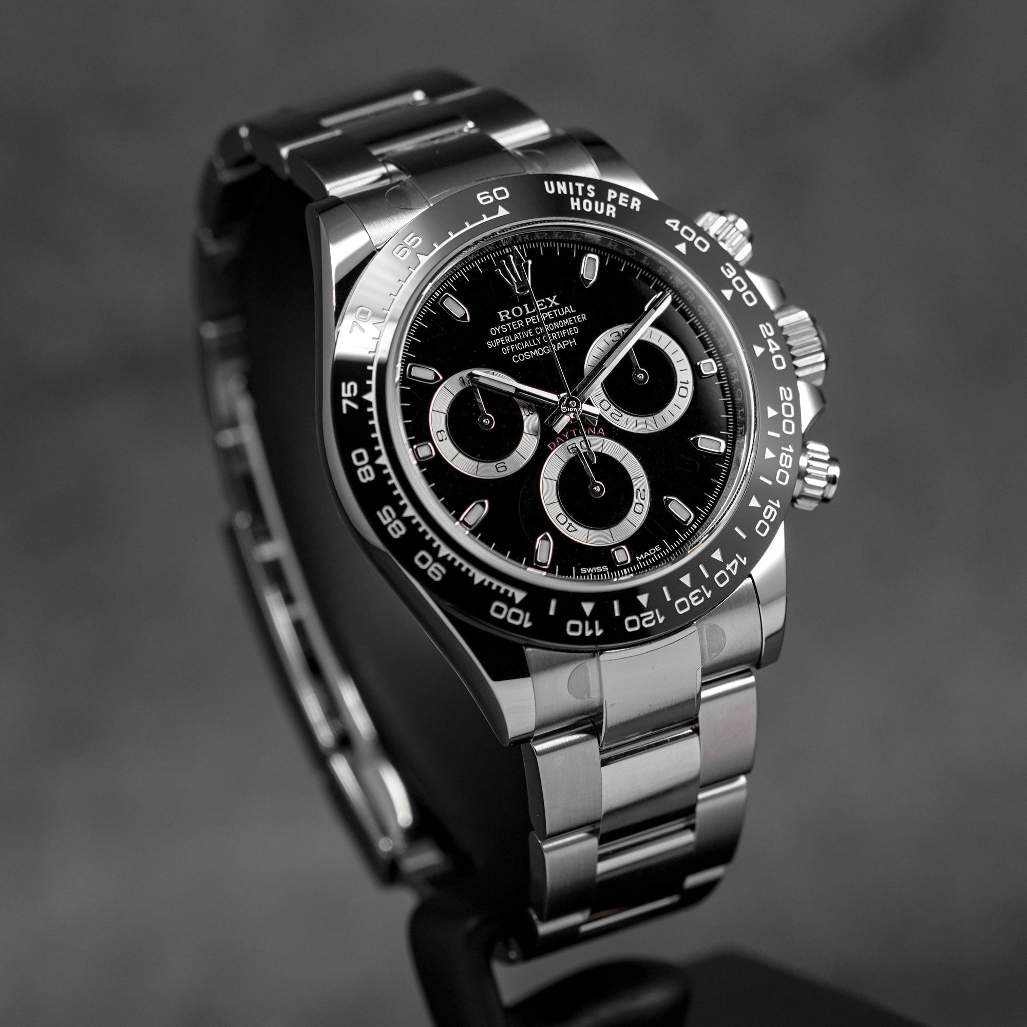 DAYTONA STEEL BLACK DIAL CERAMIC BEZEL (2021)