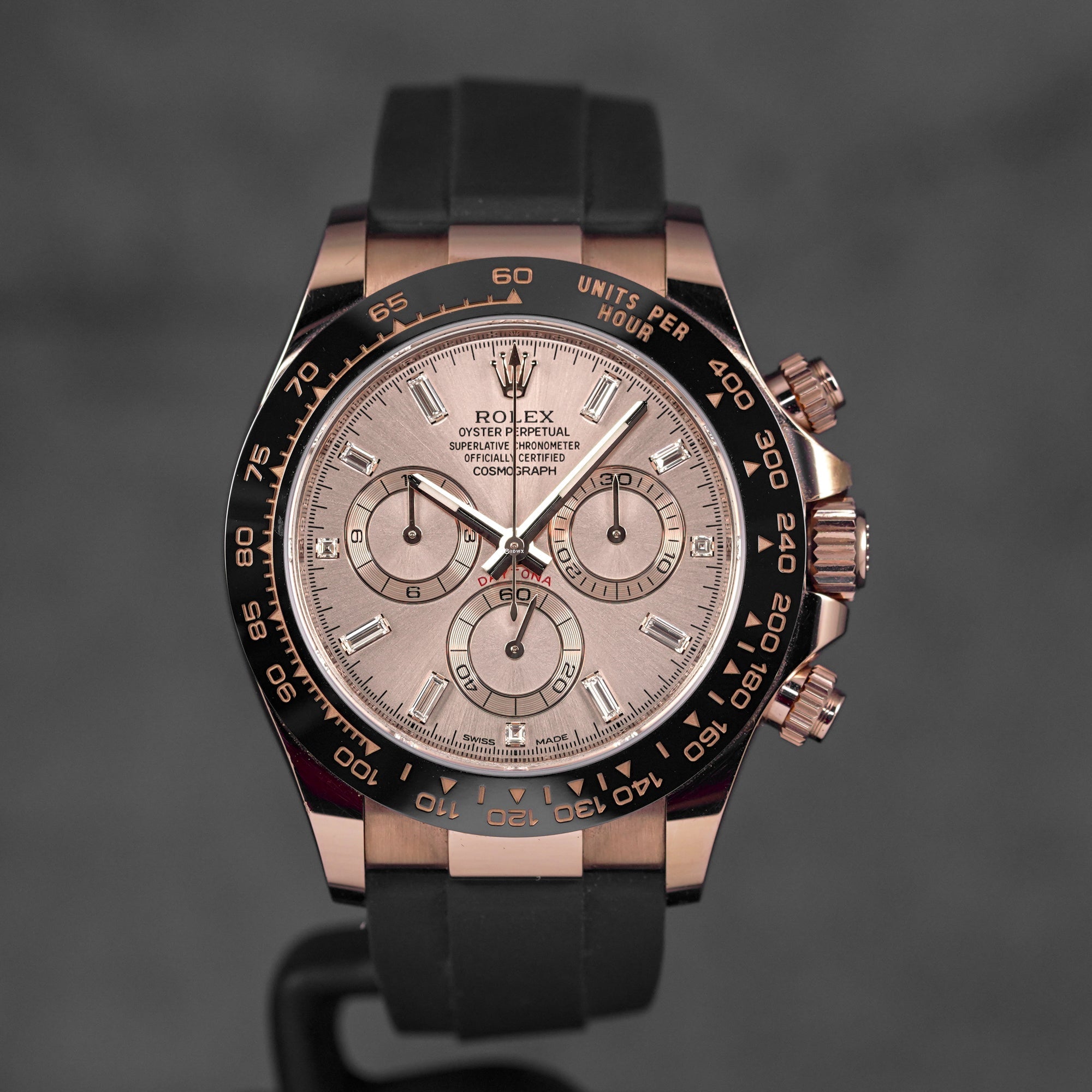 DAYTONA OYSTERFLEX ROSEGOLD PINK SUNDUST DIAMOND DIAL (2019)