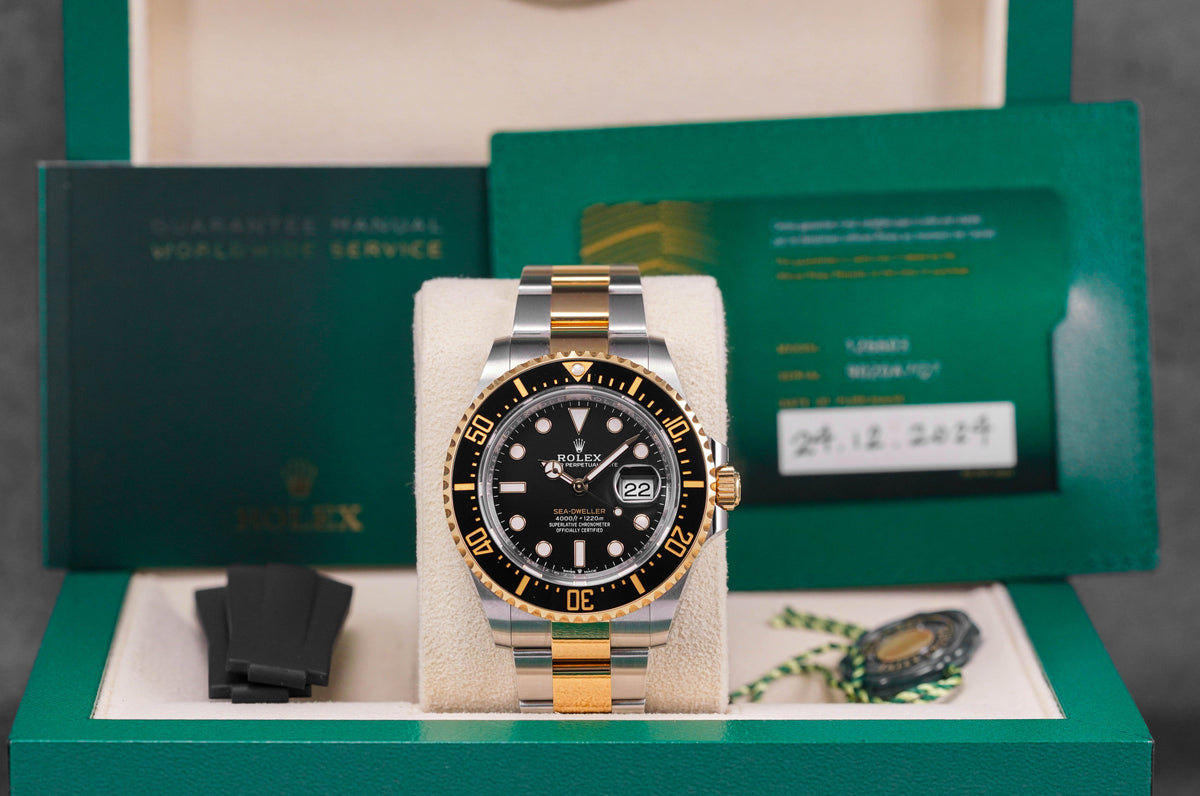 SEA-DWELLER 43MM TWOTONE YELLOWGOLD BLACK DIAL (2024)