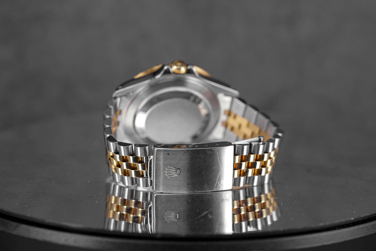 GMT MASTER-II 16713 TWOTONE YELLOWGOLD BLACK DIAL (WATCH ONLY)