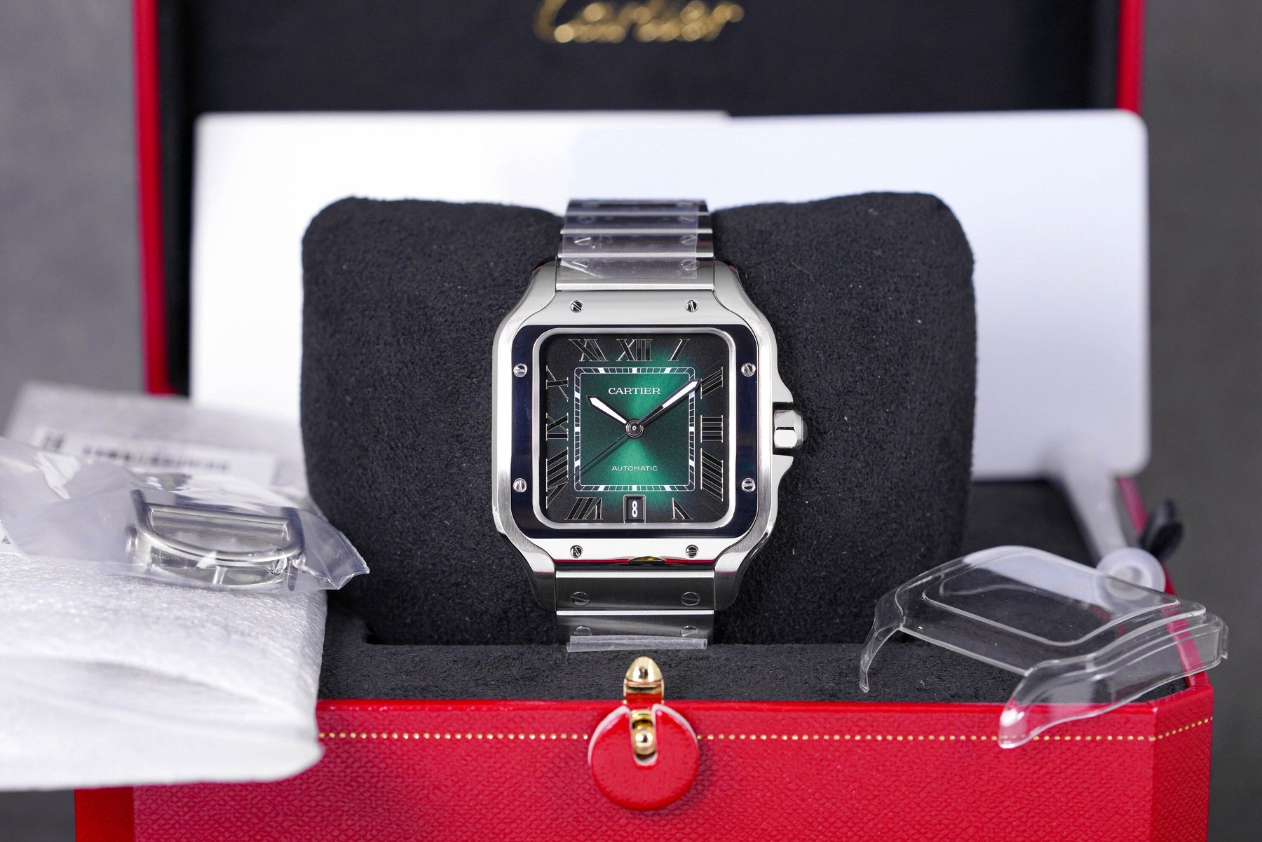 SANTOS DE CARTIER L GREEN DIAL (2023)