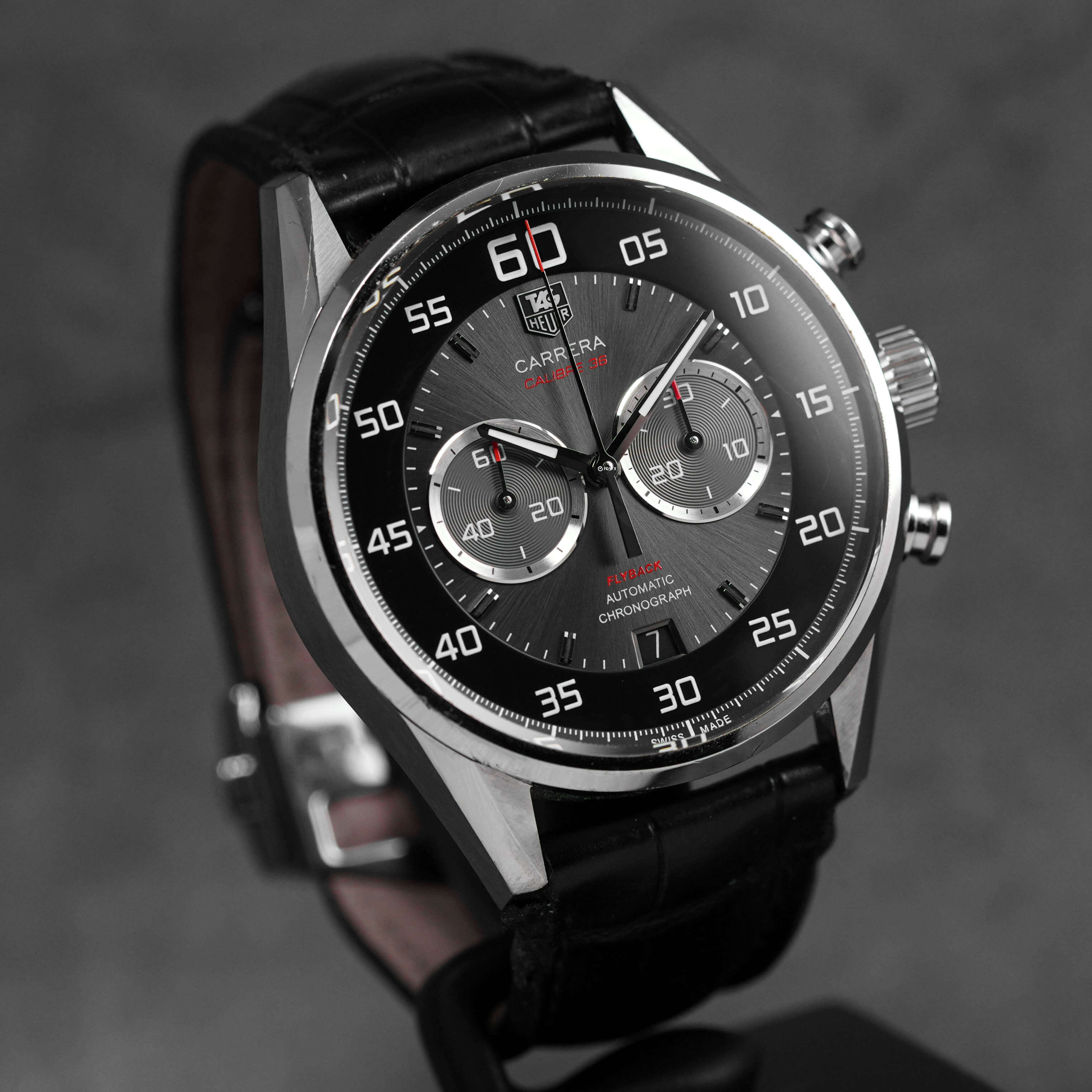 CARRERA CALIBRE 36 FLYBACK CHRONOGRAPH BLACK DIAL (2013)