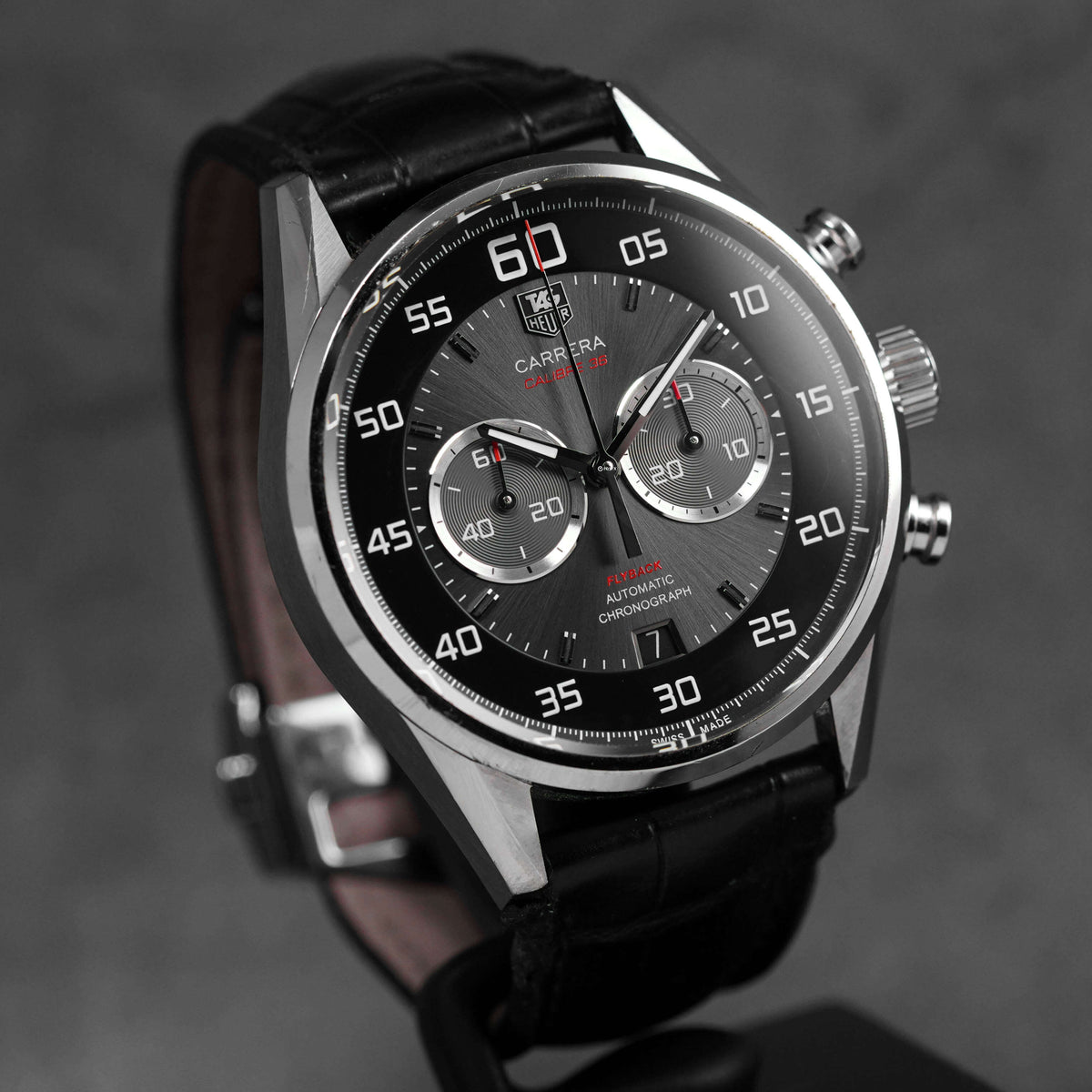 CARRERA CALIBRE 36 FLYBACK CHRONOGRAPH BLACK DIAL (2013)