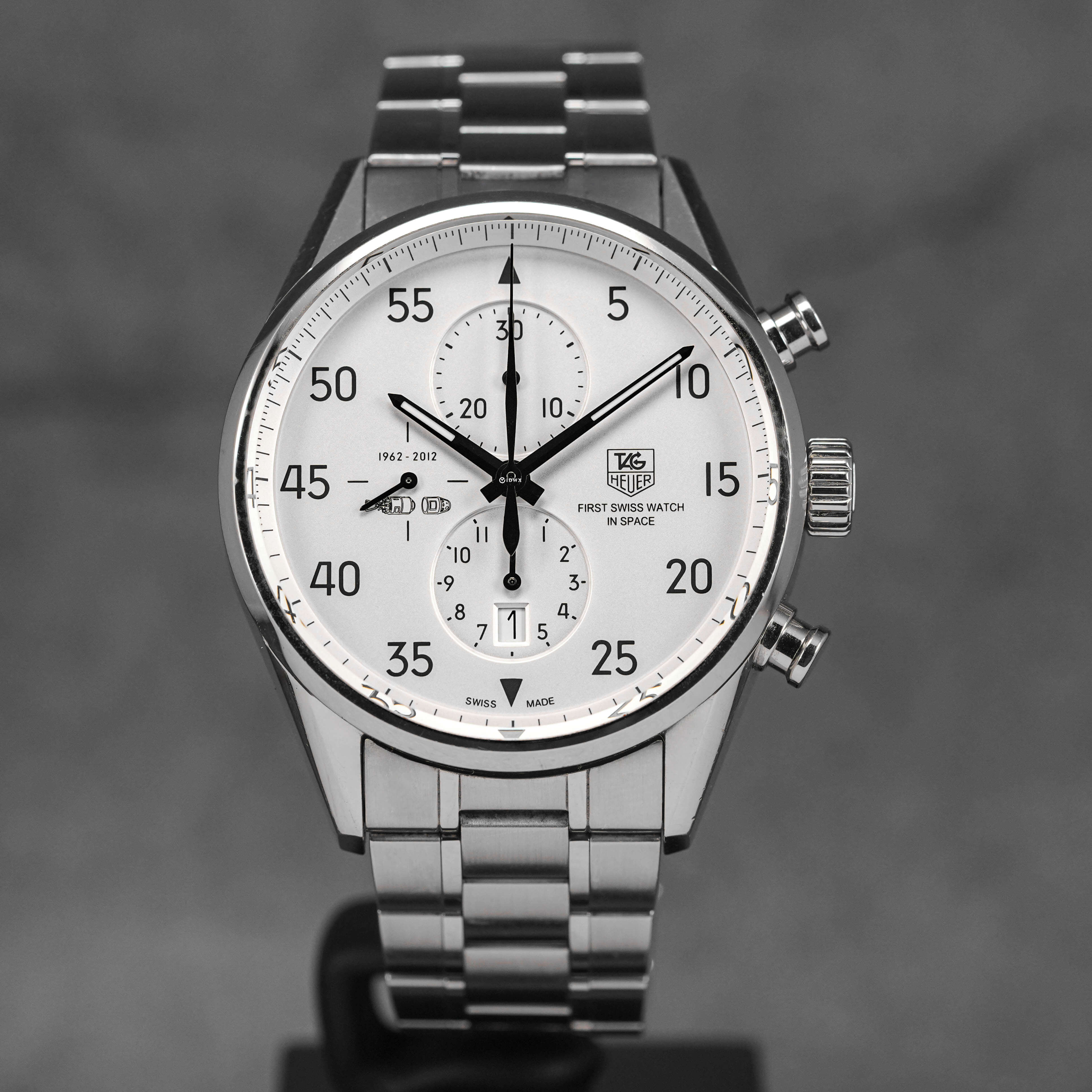 CARRERA CALIBRE 1887 CHRONOGRAPH SILVER DIAL 'SPACE X 2012' LIMITED EDITION (2013)