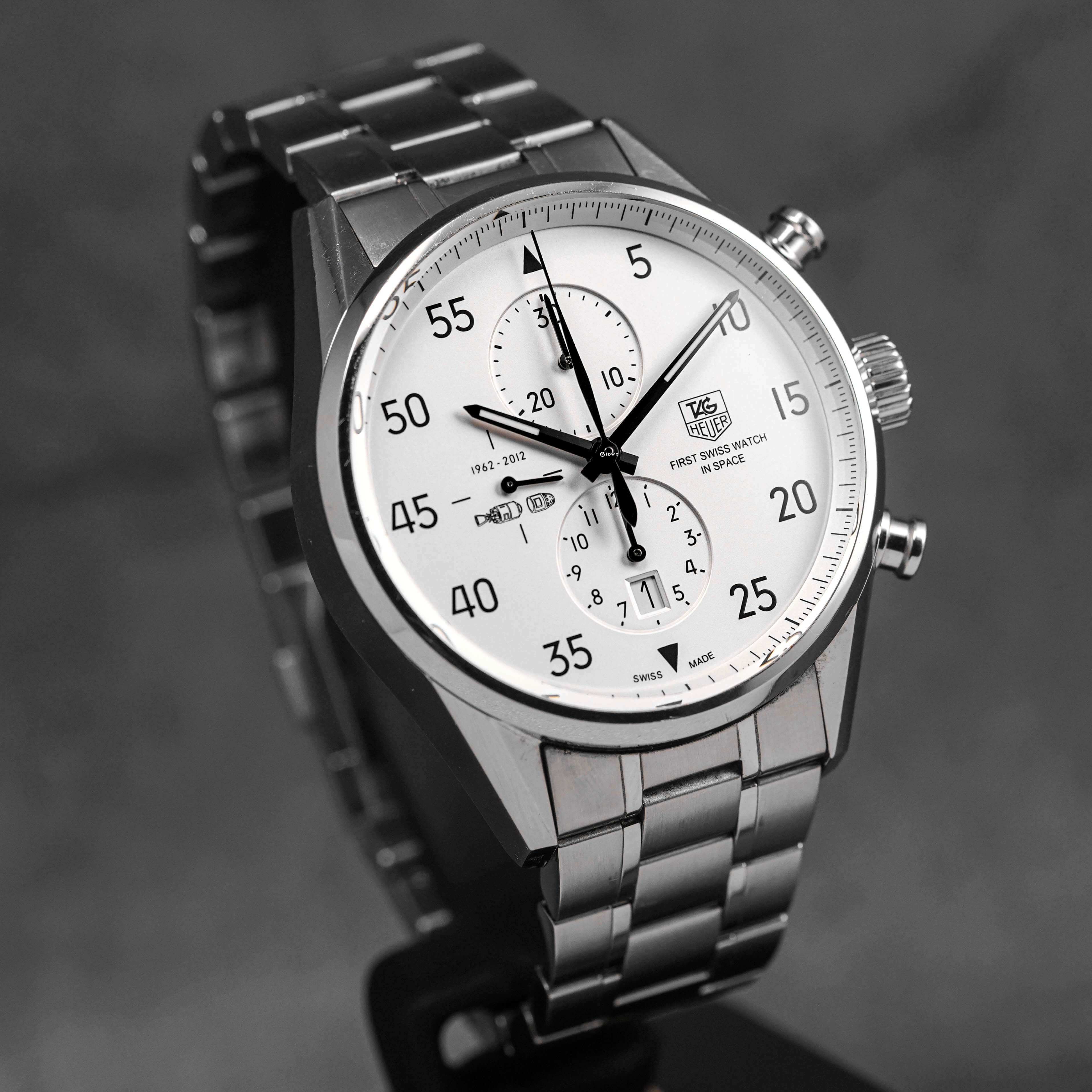 CARRERA CALIBRE 1887 CHRONOGRAPH SILVER DIAL 'SPACE X 2012' LIMITED EDITION (2013)