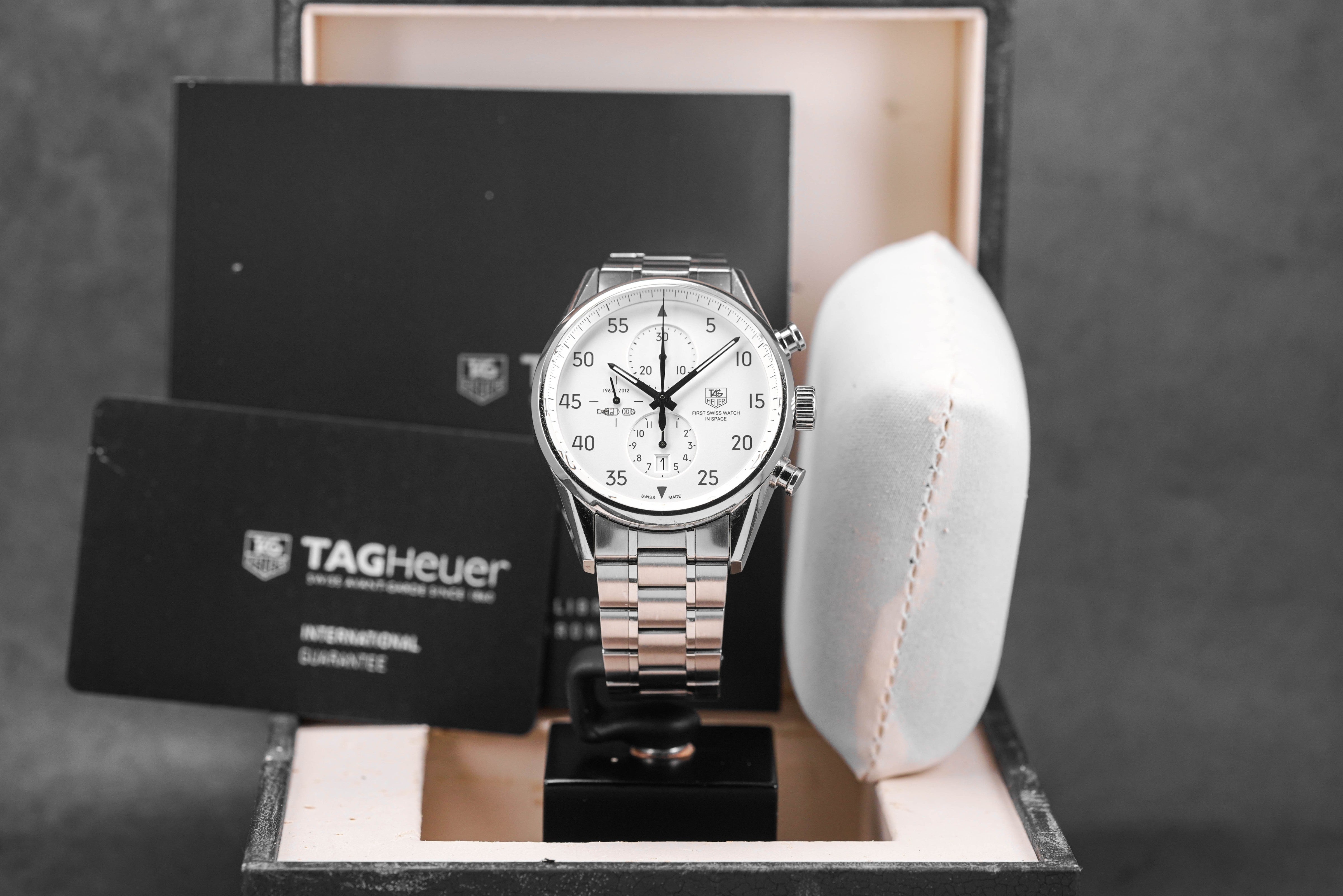 CARRERA CALIBRE 1887 CHRONOGRAPH SILVER DIAL 'SPACE X 2012' LIMITED EDITION (2013)