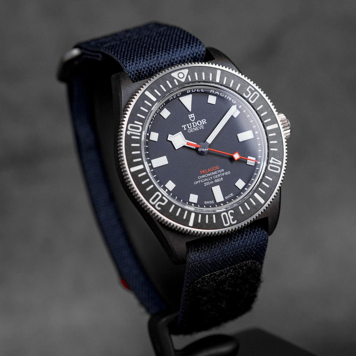PELAGOS FXD BLACK CARBON 'ALINGHI RED BULL' BLUE DIAL (2025)