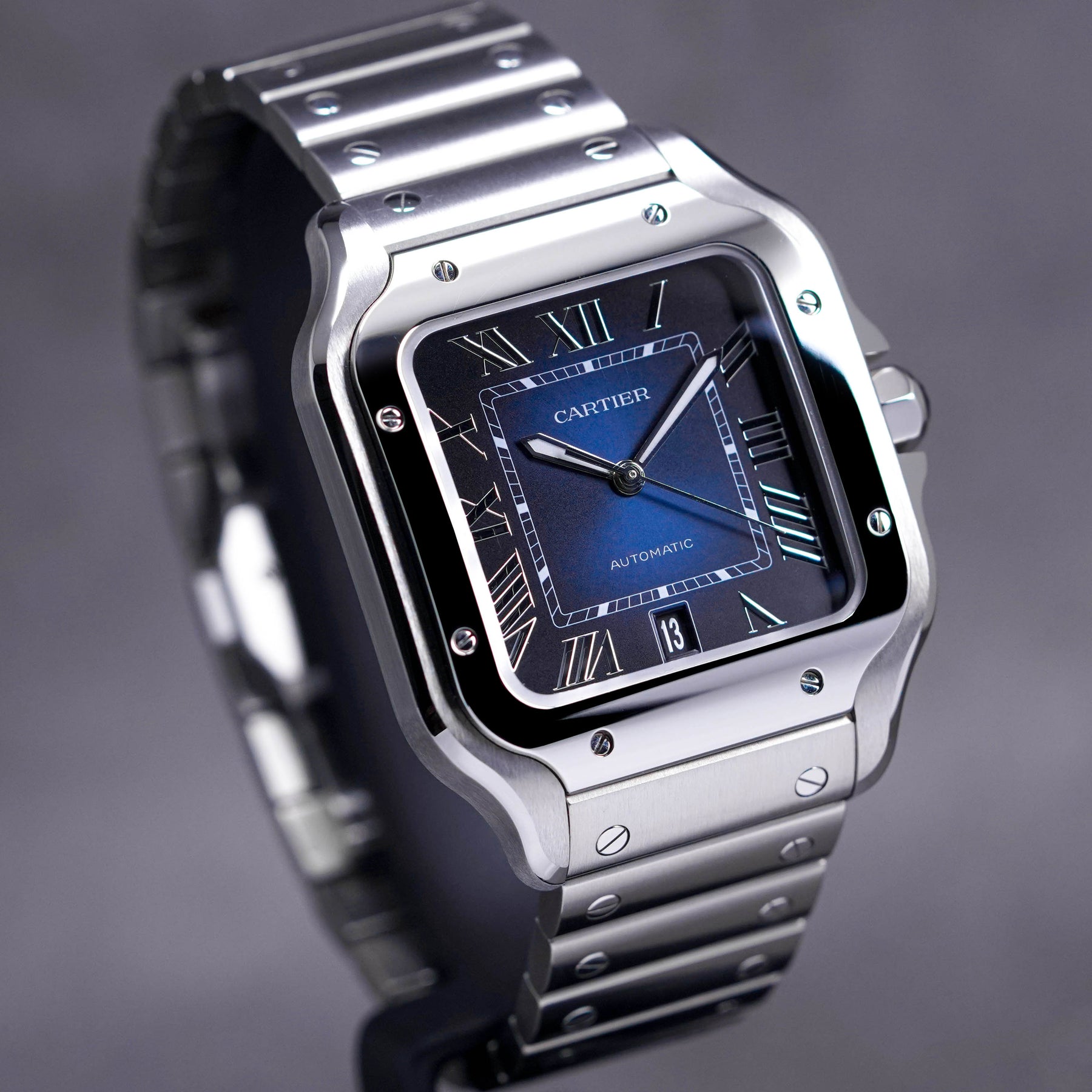 CARTIER SANTOS DE CARTIER LARGE BLUE