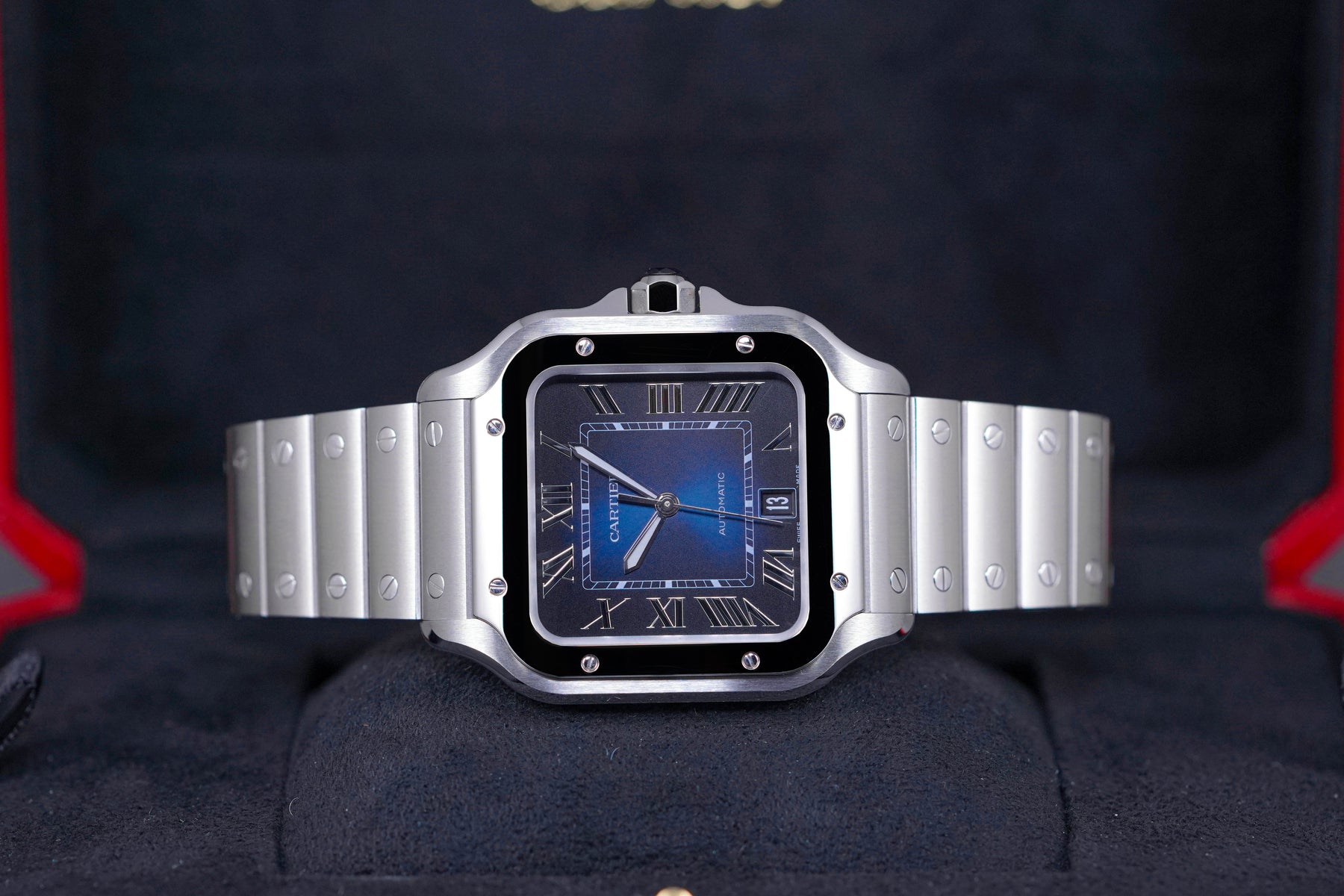 CARTIER SANTOS DE CARTIER LARGE BLUE