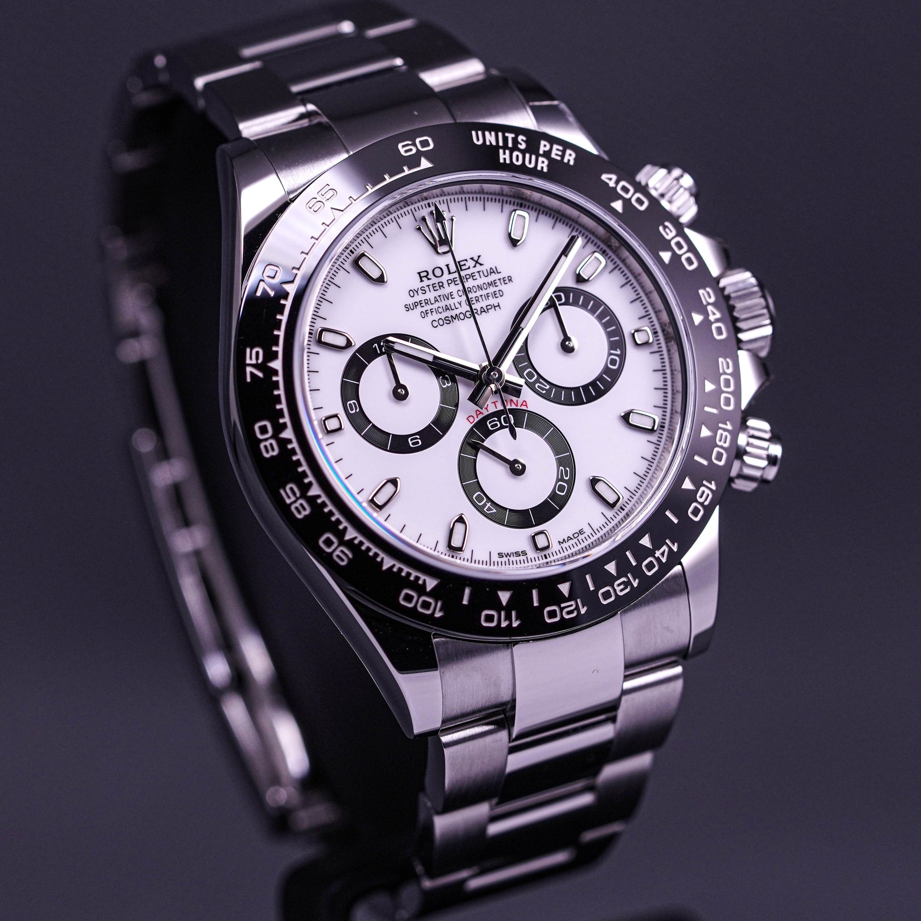 DAYTONA STEEL CERAMIC BEZEL WHITE PANDA DIAL (2022)