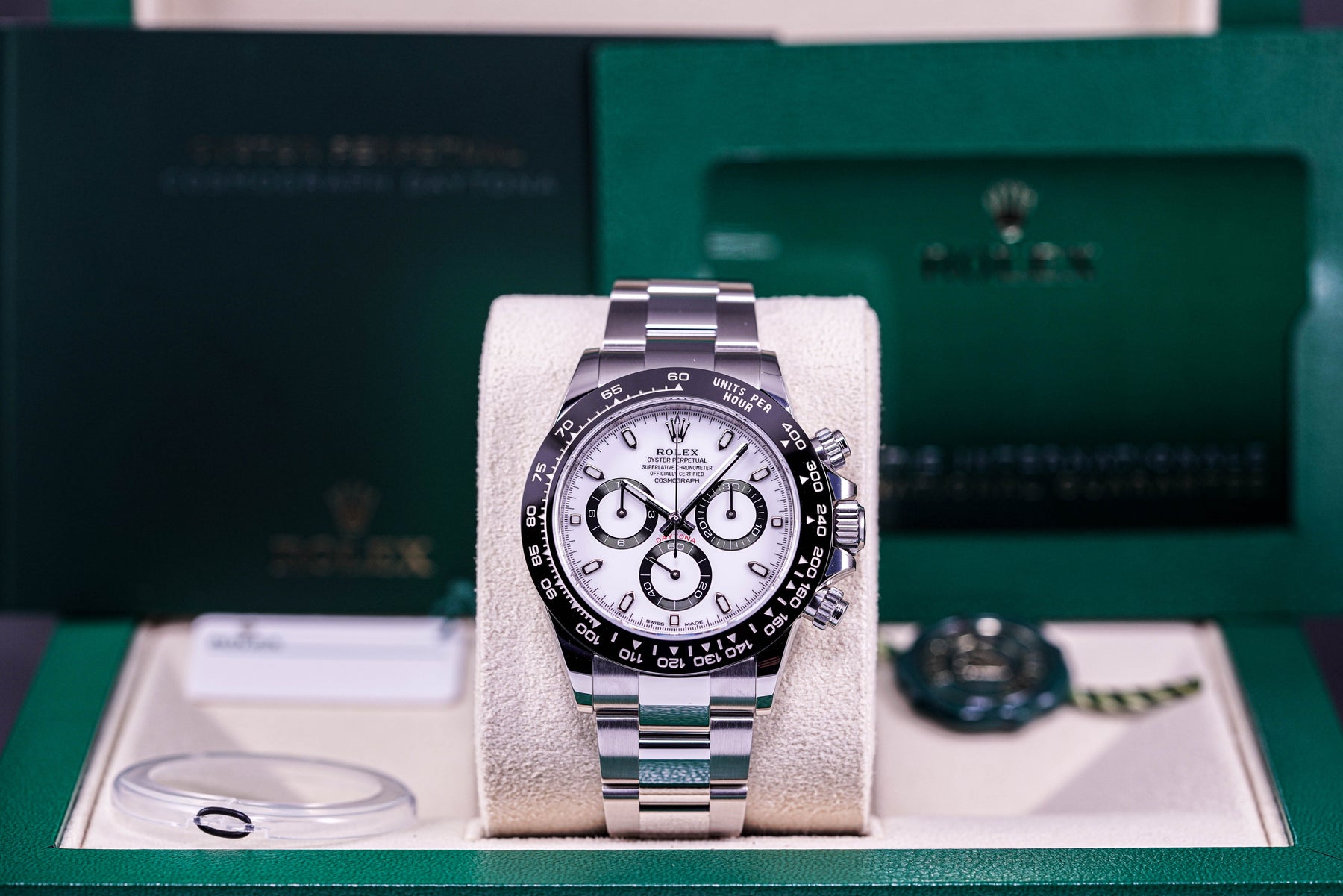 DAYTONA STEEL CERAMIC BEZEL WHITE PANDA DIAL (2022)