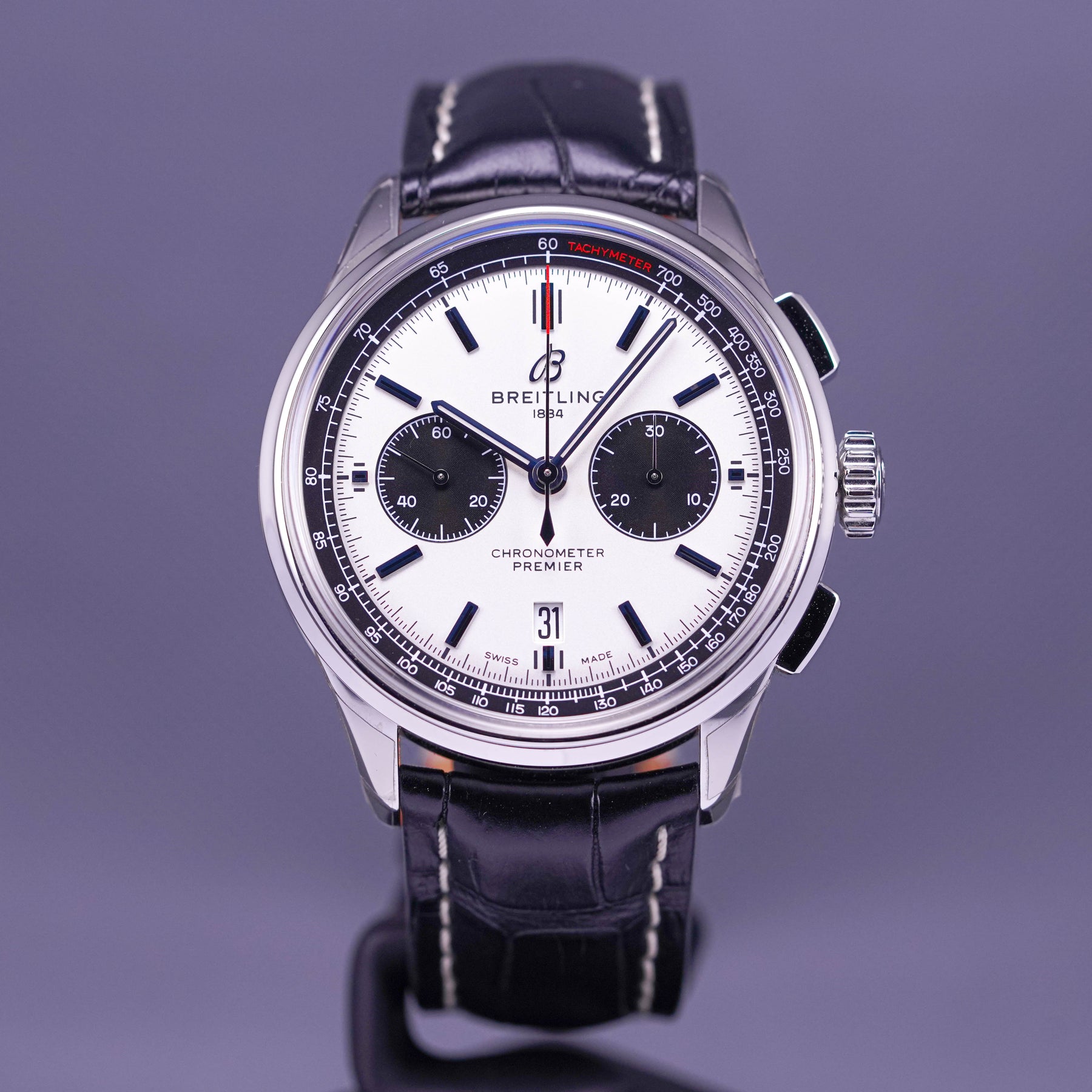 PREMIER B01 CHRONOGRAPH WHITE PANDA DIAL (2019)