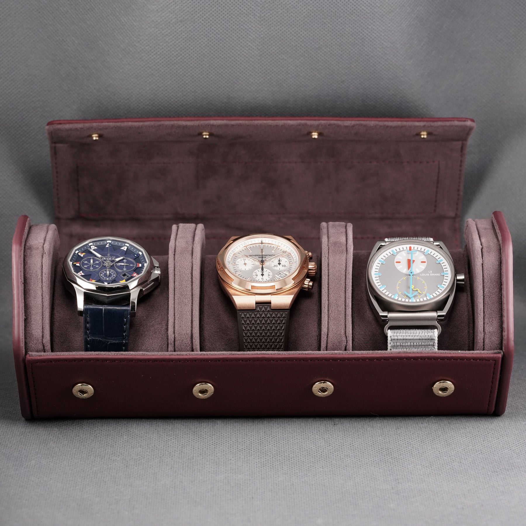 SIGNATURE OMNILUXE WATCH TRAVEL CASE - TRIPLE SLOTS